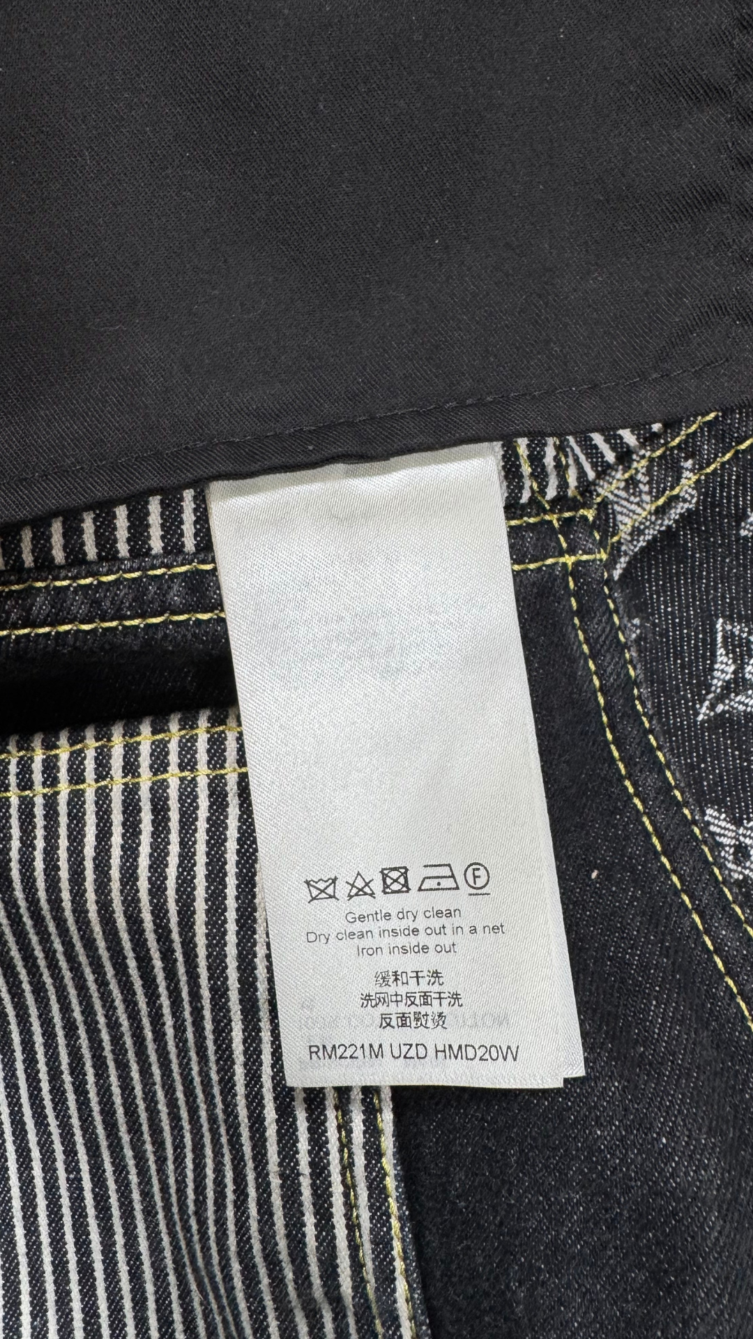 Monogram crazy denim jeans "Black"