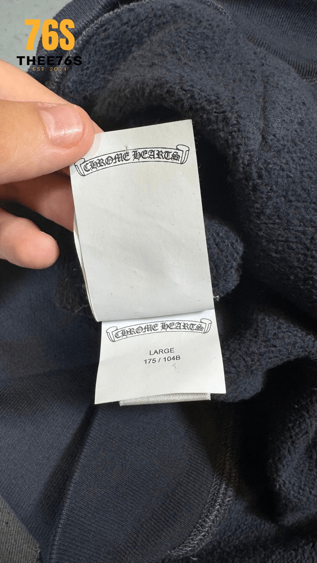 Triple Cross Patch Paper Jam Hoodie “Black & Red“