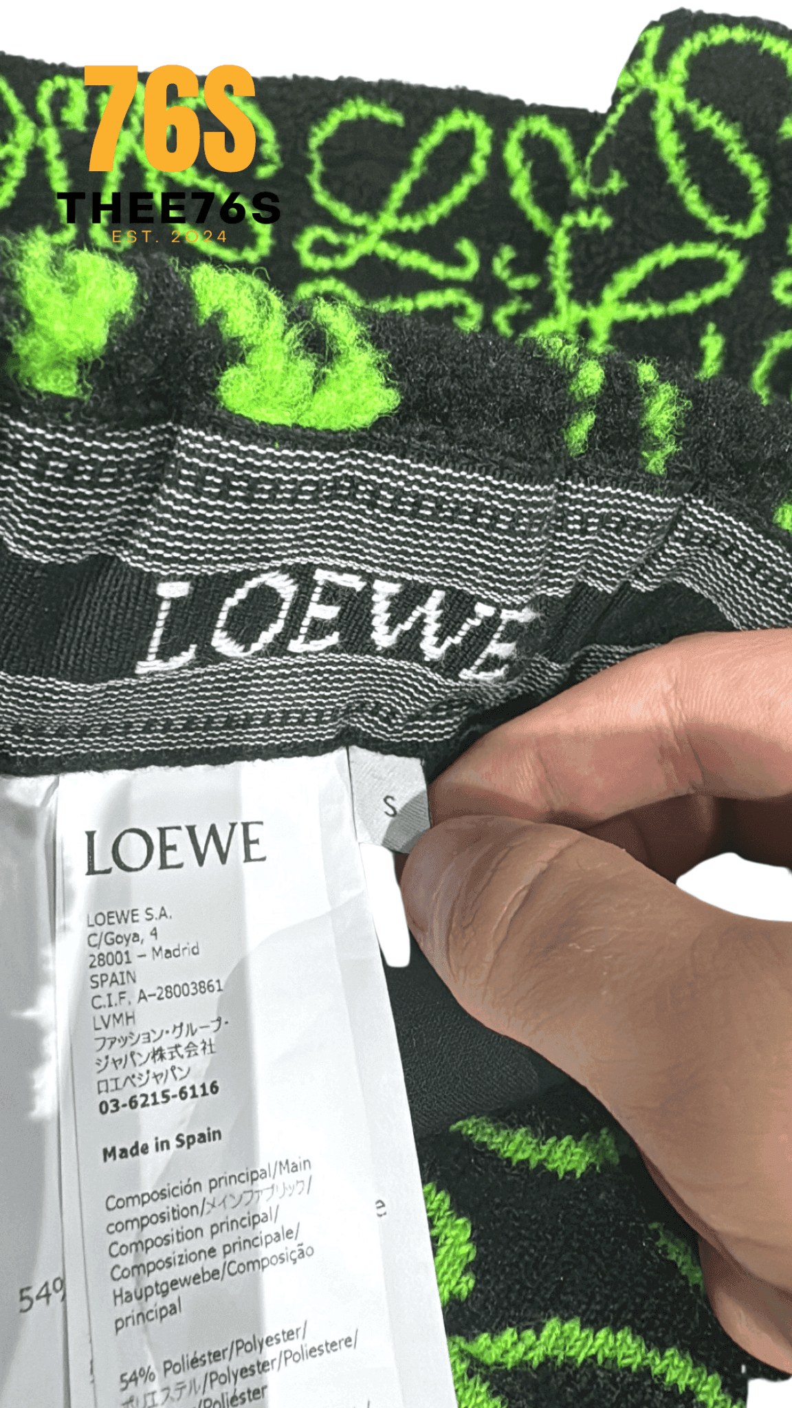 Logo print fleece shorts "Green" - Thee76s