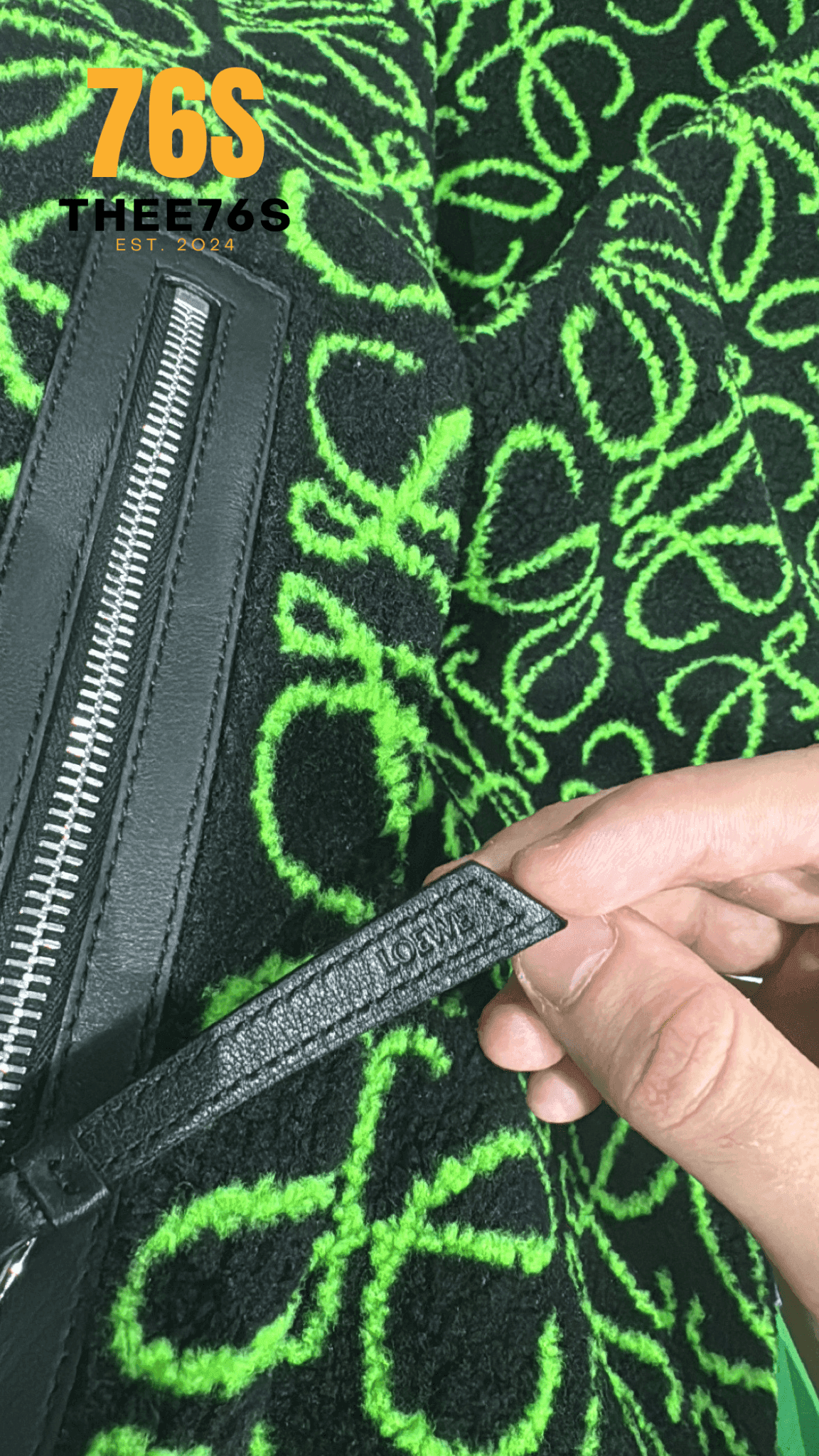 Logo print fleece shorts "Green" - Thee76s