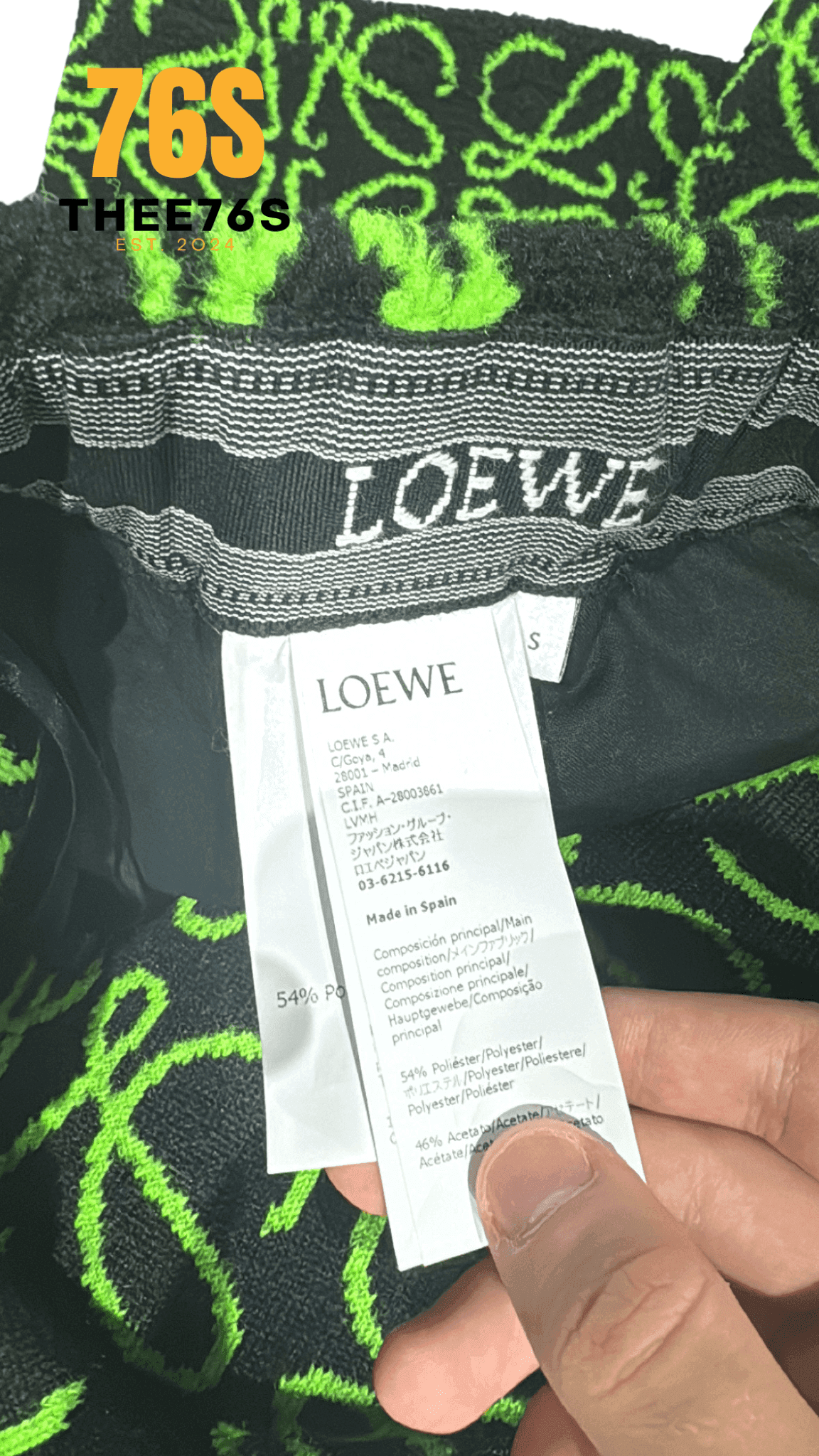 Logo print fleece shorts "Green" - Thee76s