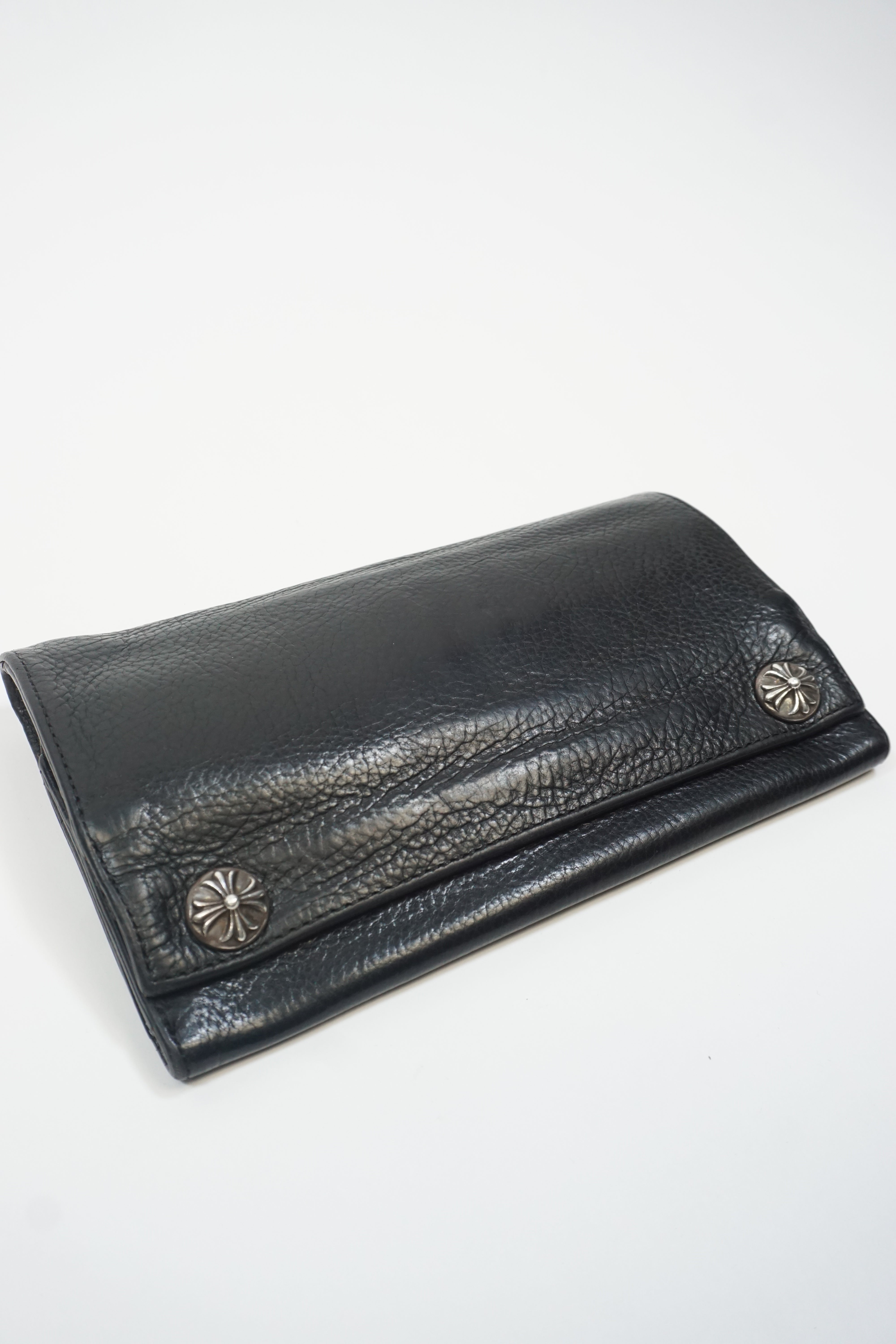 Long Leather bifold wallet