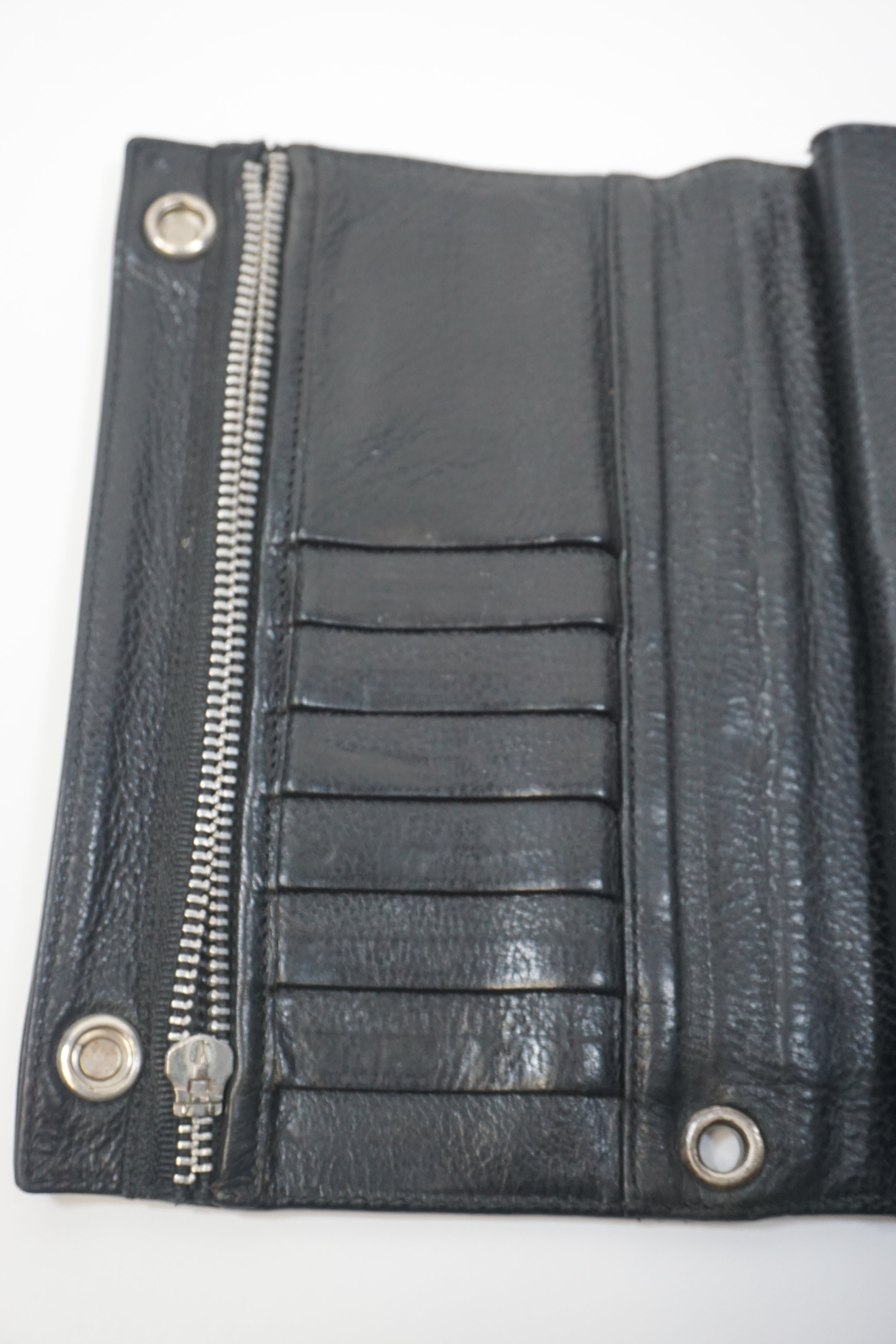 Long Leather bifold wallet