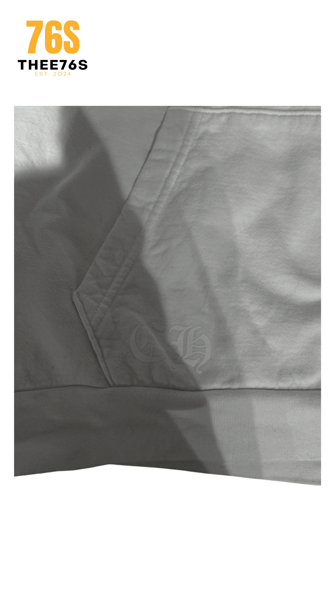 Yellow cross hoodie "White"