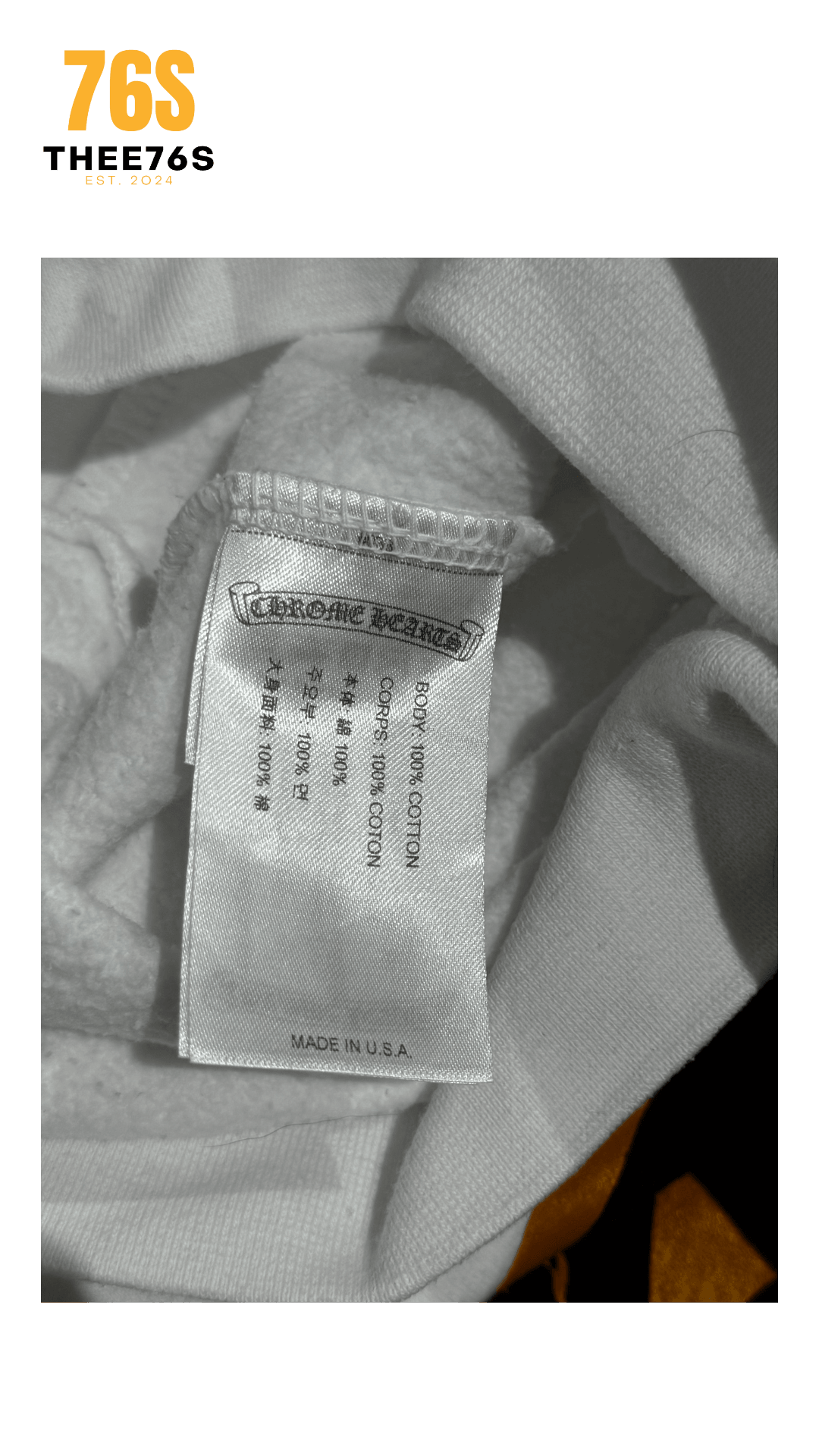 Yellow cross hoodie "White"