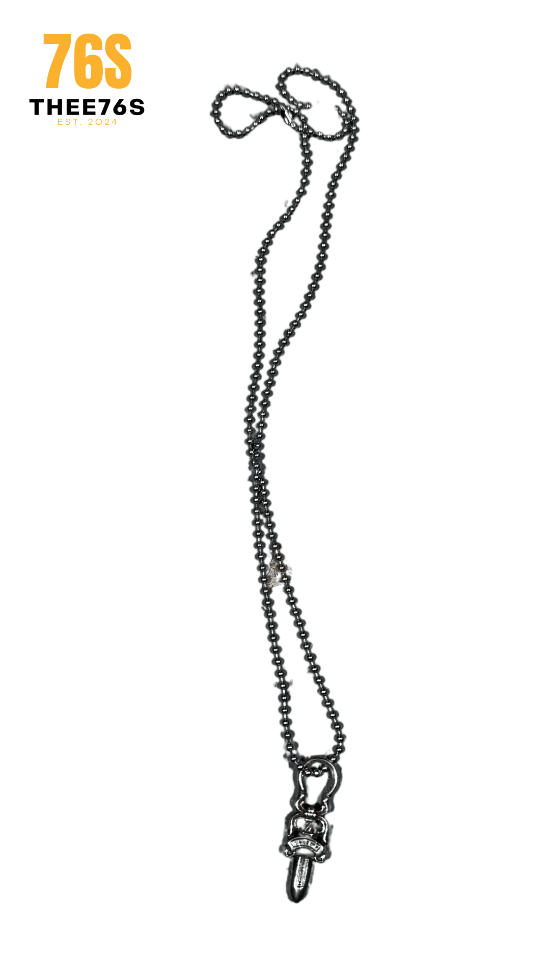 Dagger Zipper Pendant "Silver"