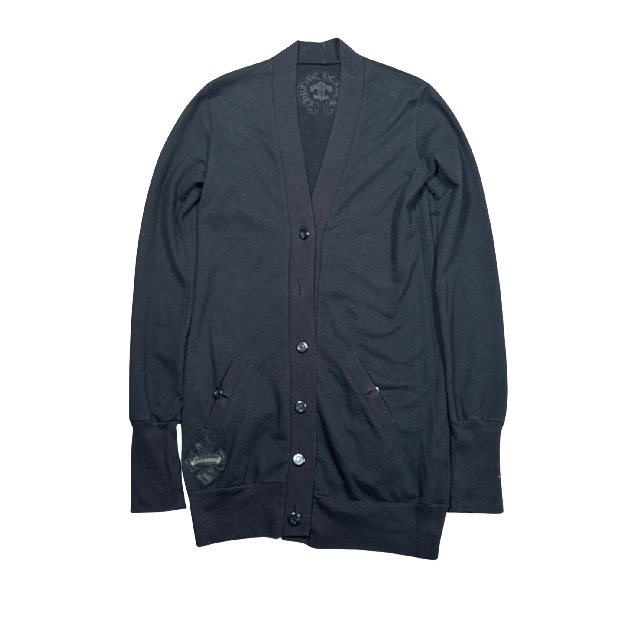 Patched Cardigan "Black"