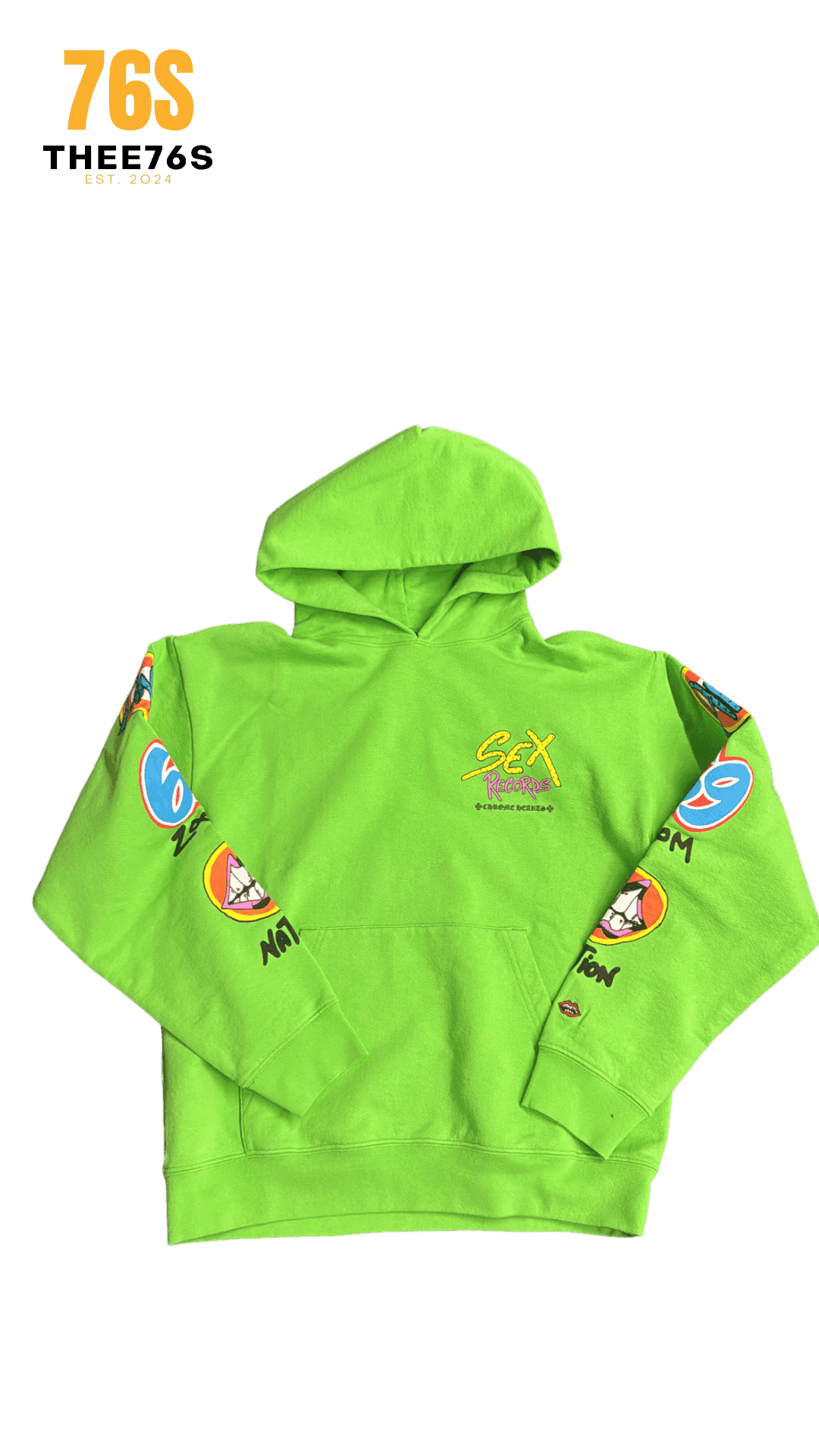 Sex Records Hoodie "Green" - Thee76s