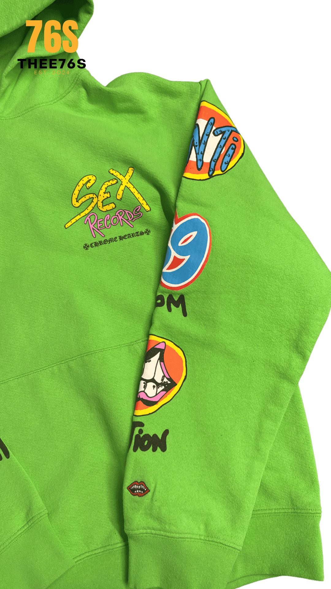 Sex Records Hoodie "Green" - Thee76s