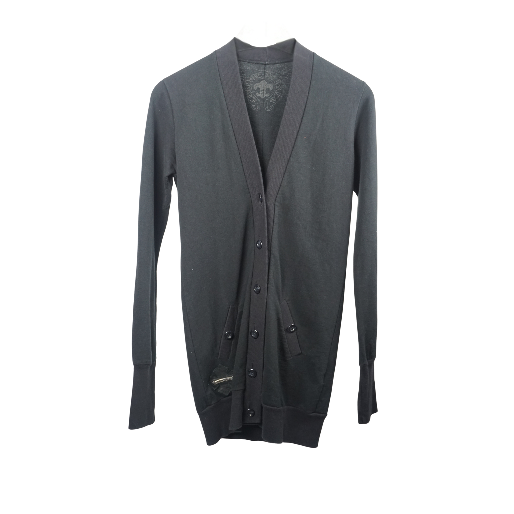 Patched Cardigan "Black"