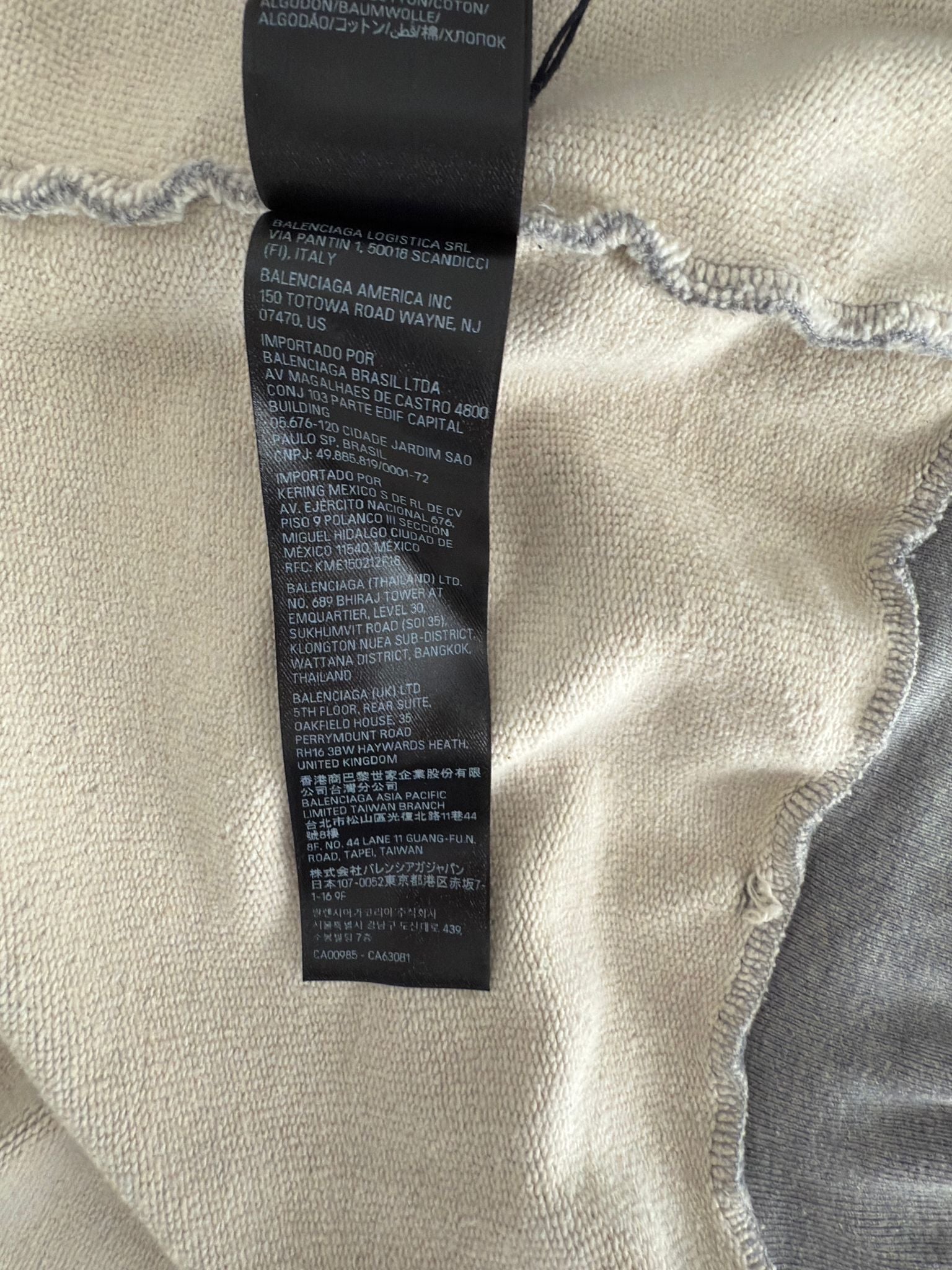 Balenciaga Tattoo Zip-Up Hoodie