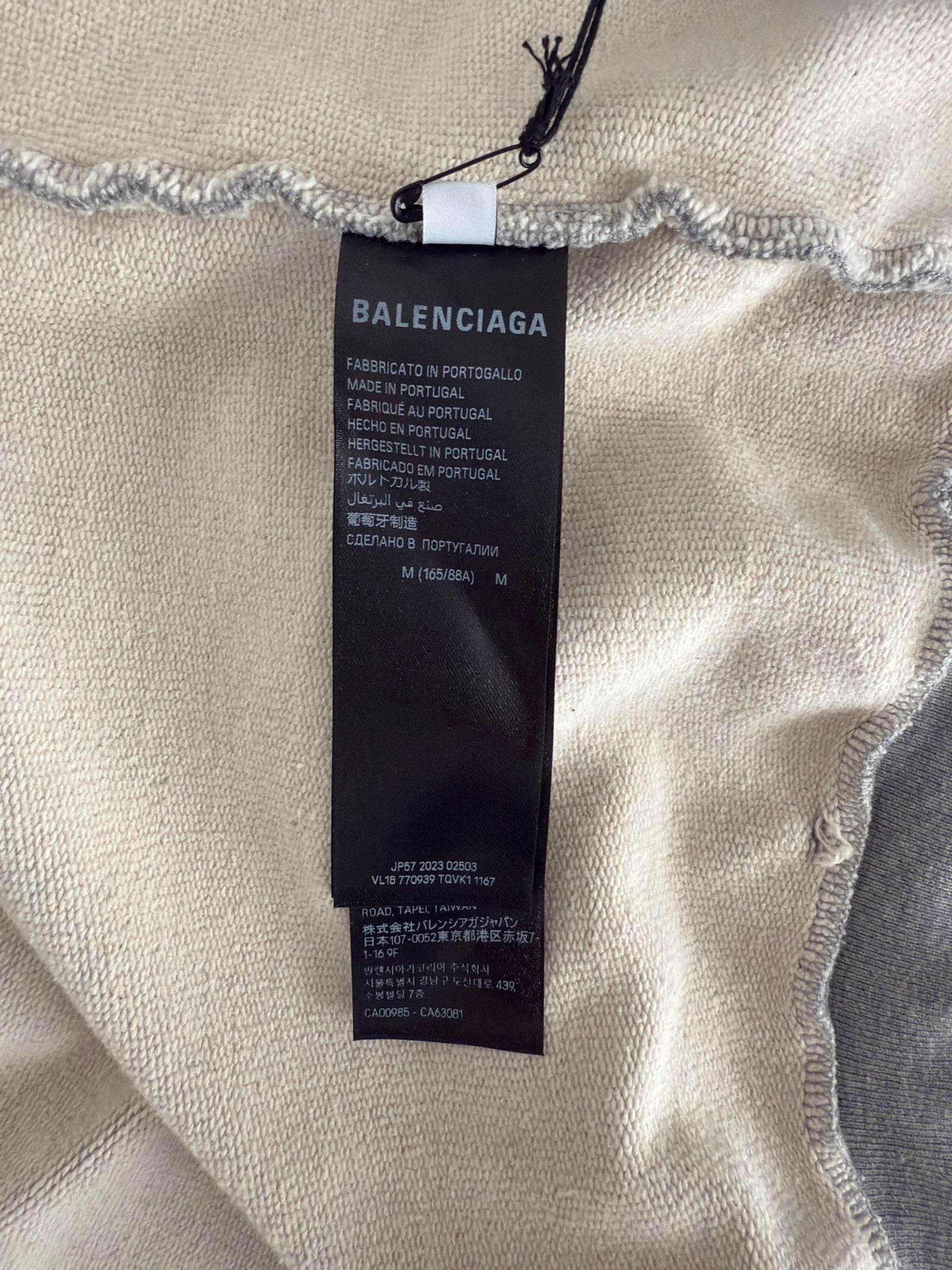 Balenciaga Tattoo Zip-Up Hoodie