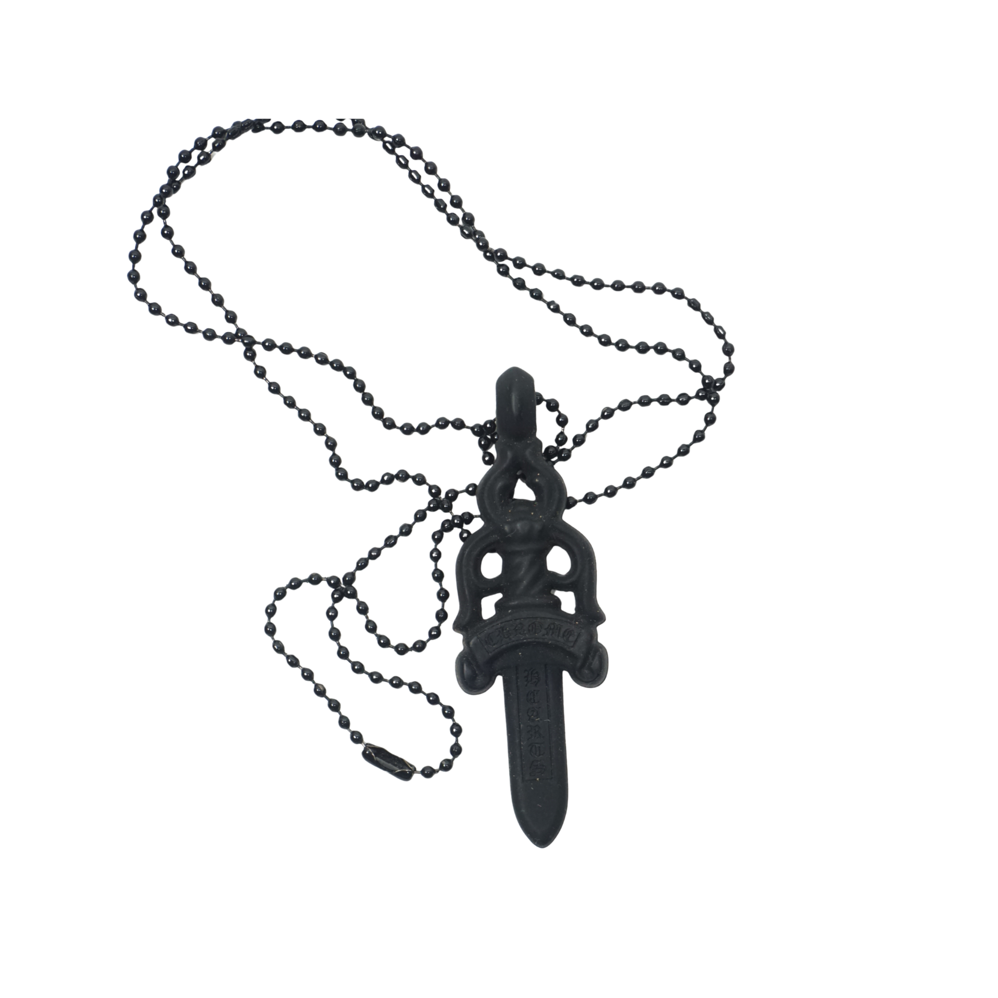 Silicone Dagger Necklace "Black"