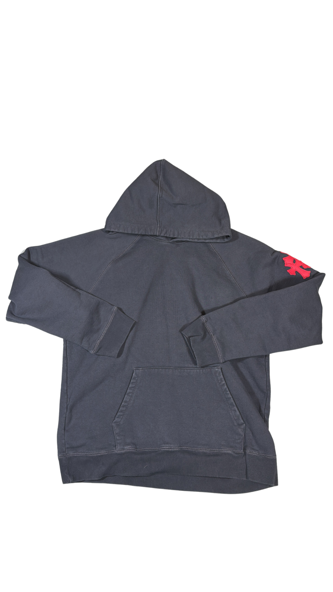 Triple Cross Patch Paper Jam Hoodie “Black & Red“