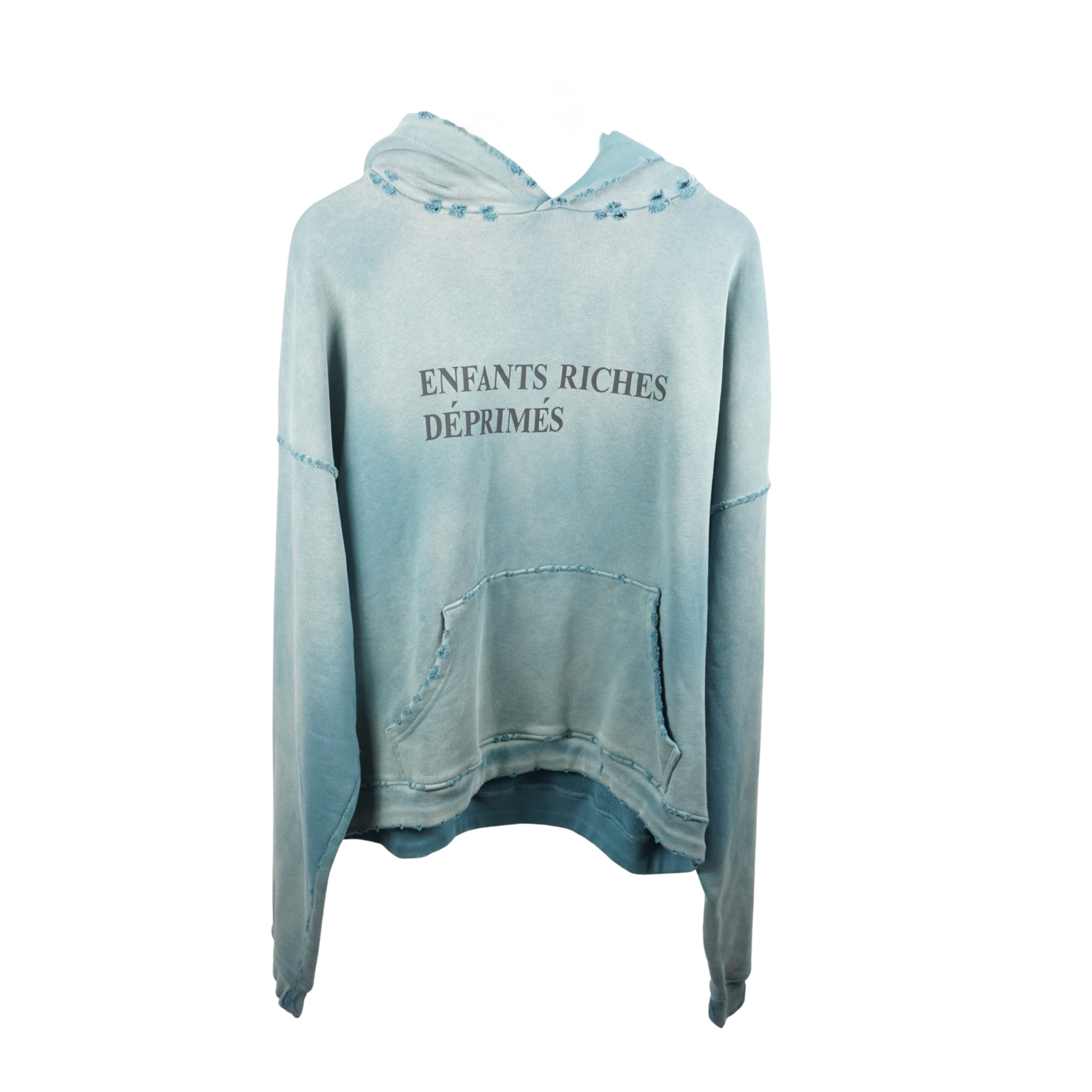 Sun faded aqua Classic Logo Hoodie “Blue“