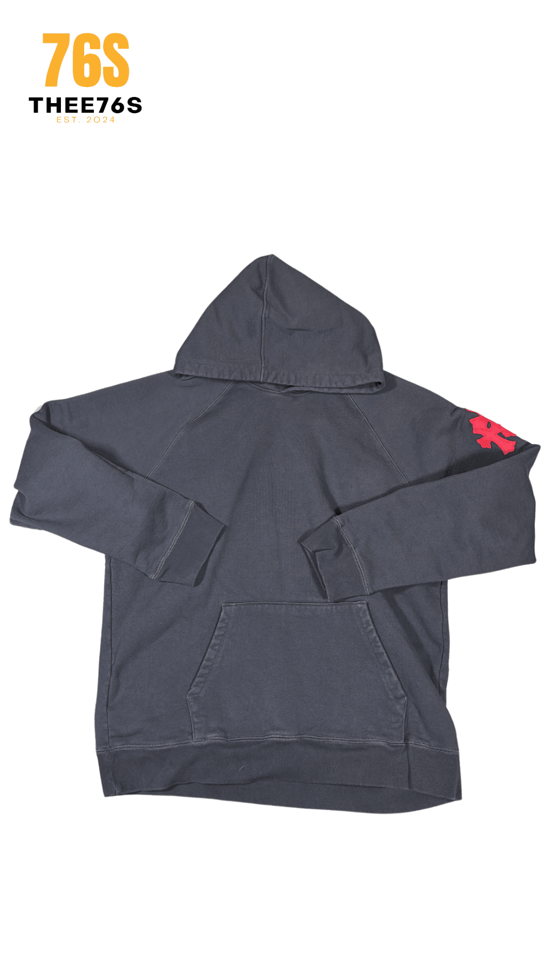 Triple Cross Patch Paper Jam Hoodie “Black & Red“