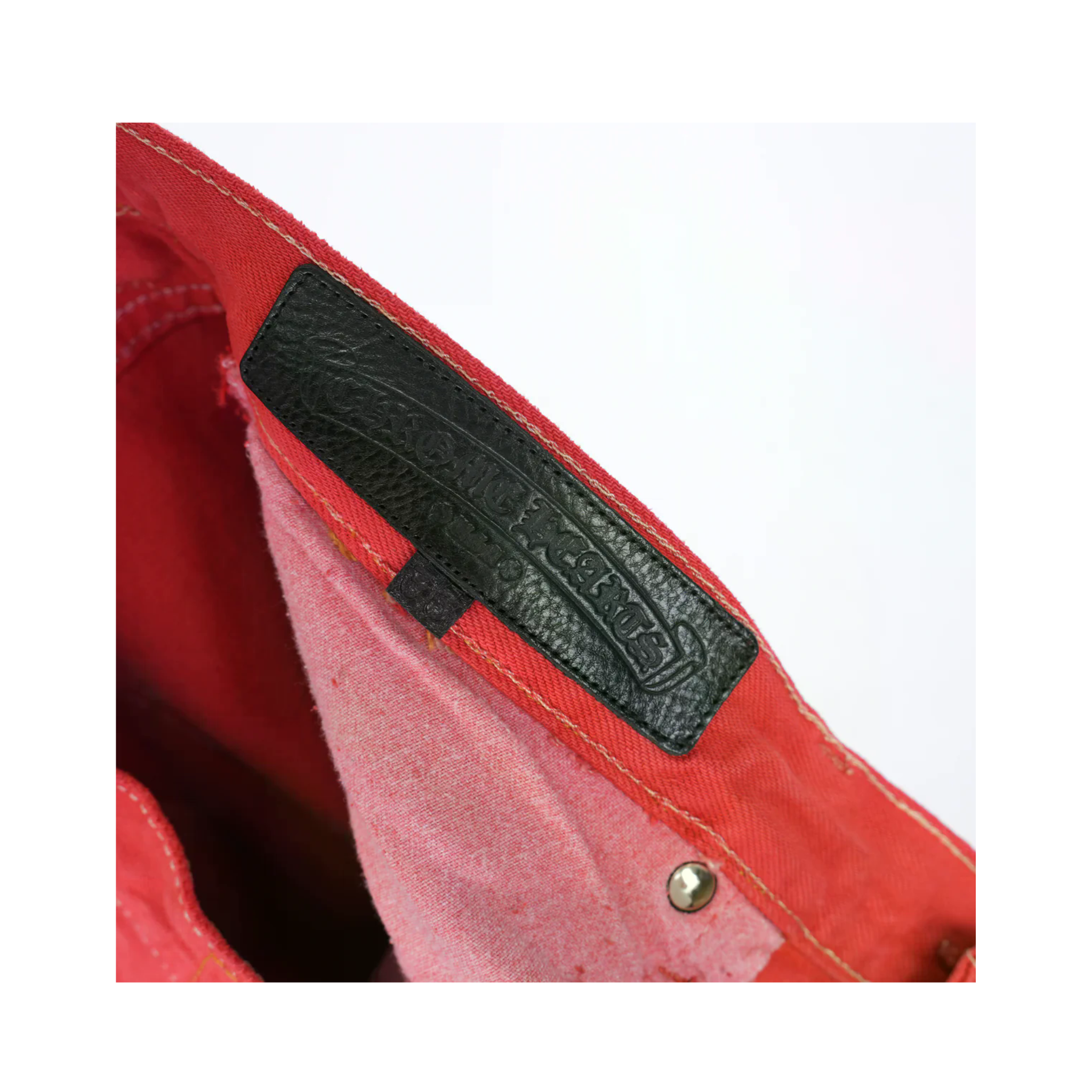 Red Paris Large Patch Jeans