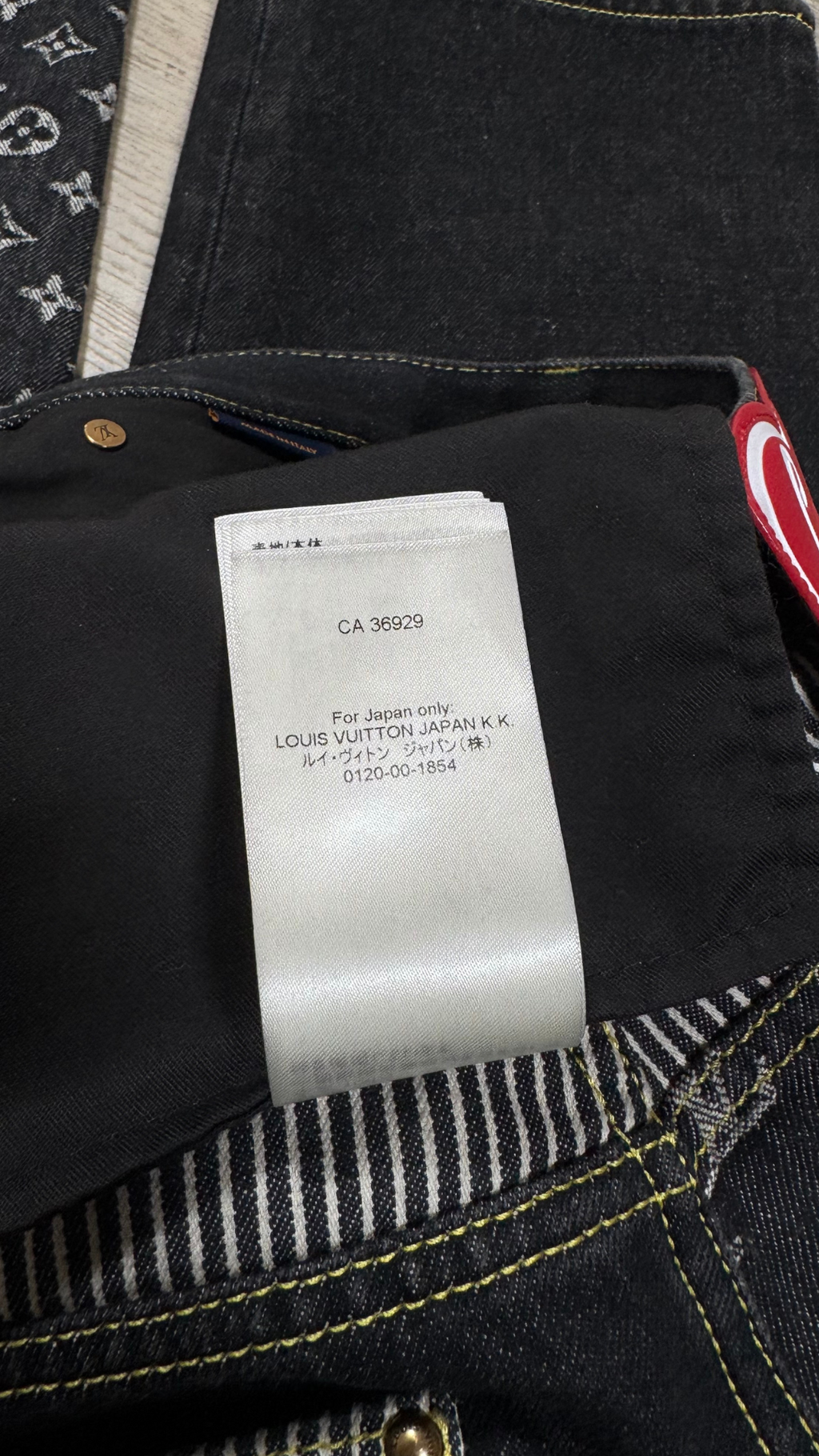 Monogram crazy denim jeans