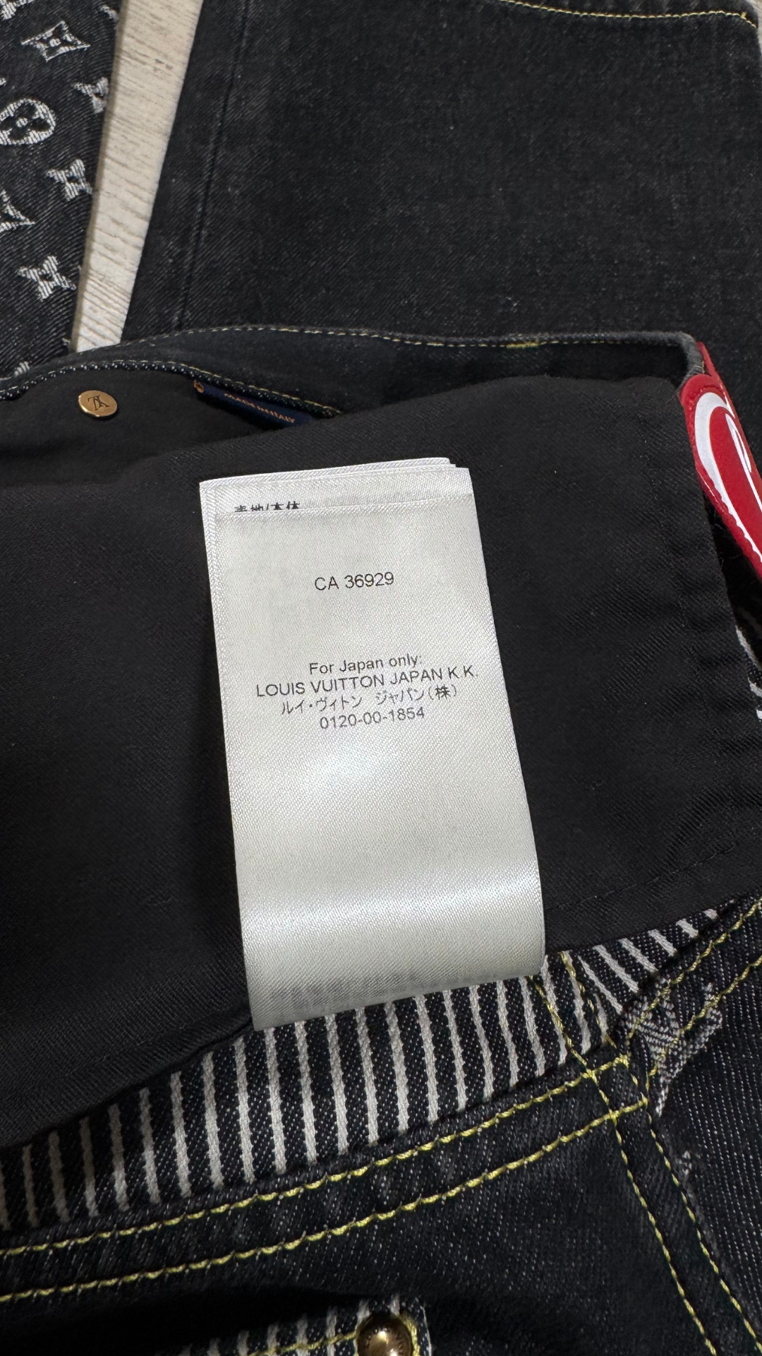 Monogram crazy denim jeans "Black"