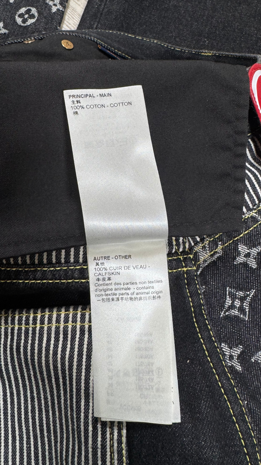 Monogram crazy denim jeans "Black"