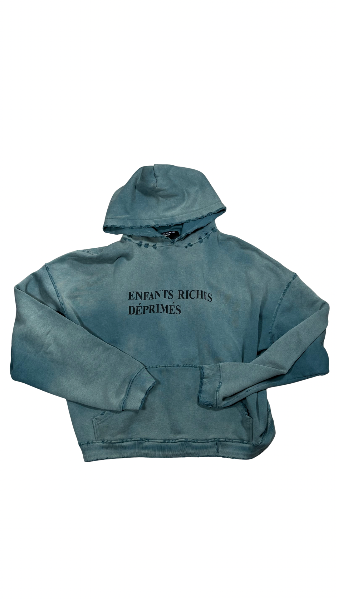 Sun faded aqua Classic Logo Hoodie “Blue“