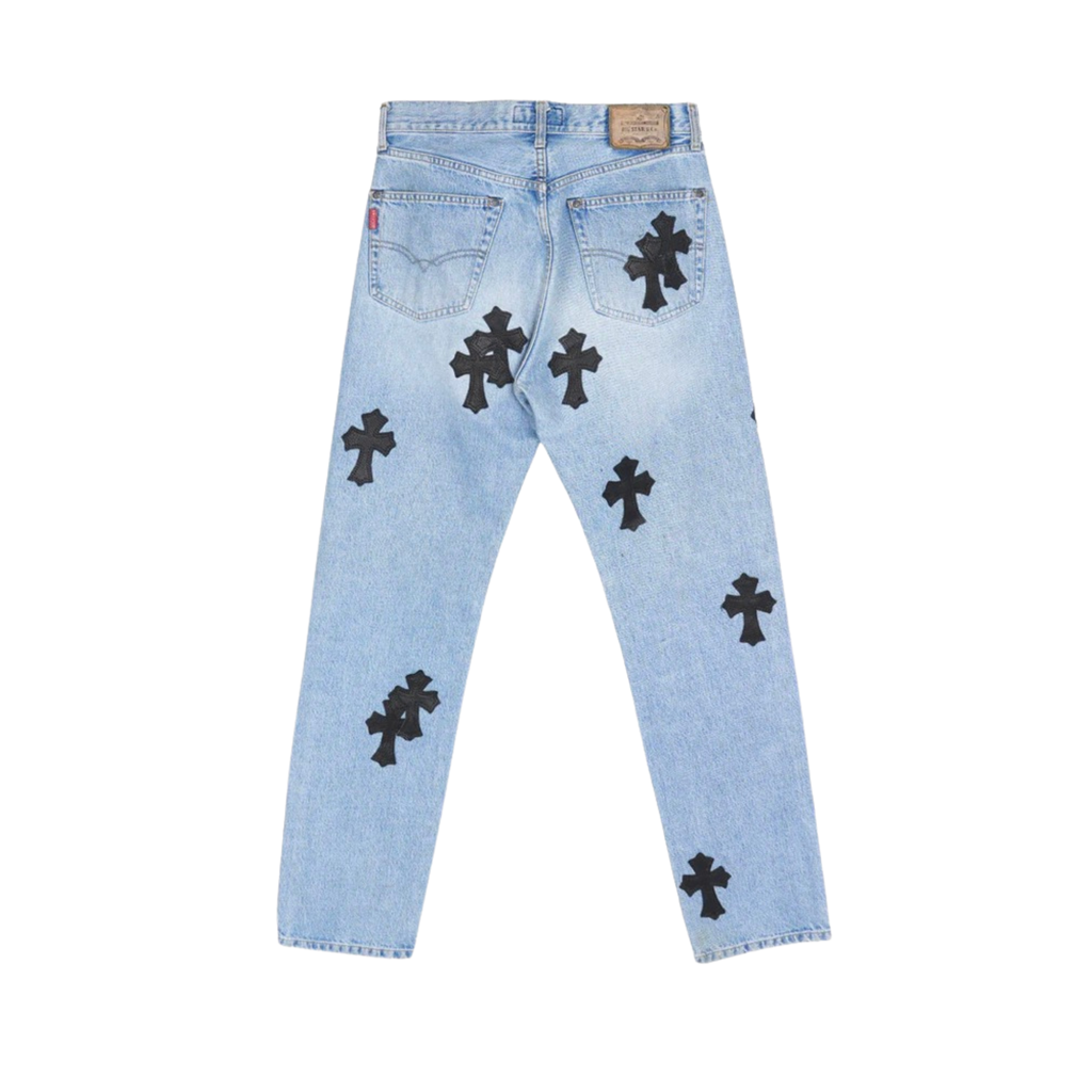 CEMETERY PATCH LIGHT BLUE BIG STAR DENIM