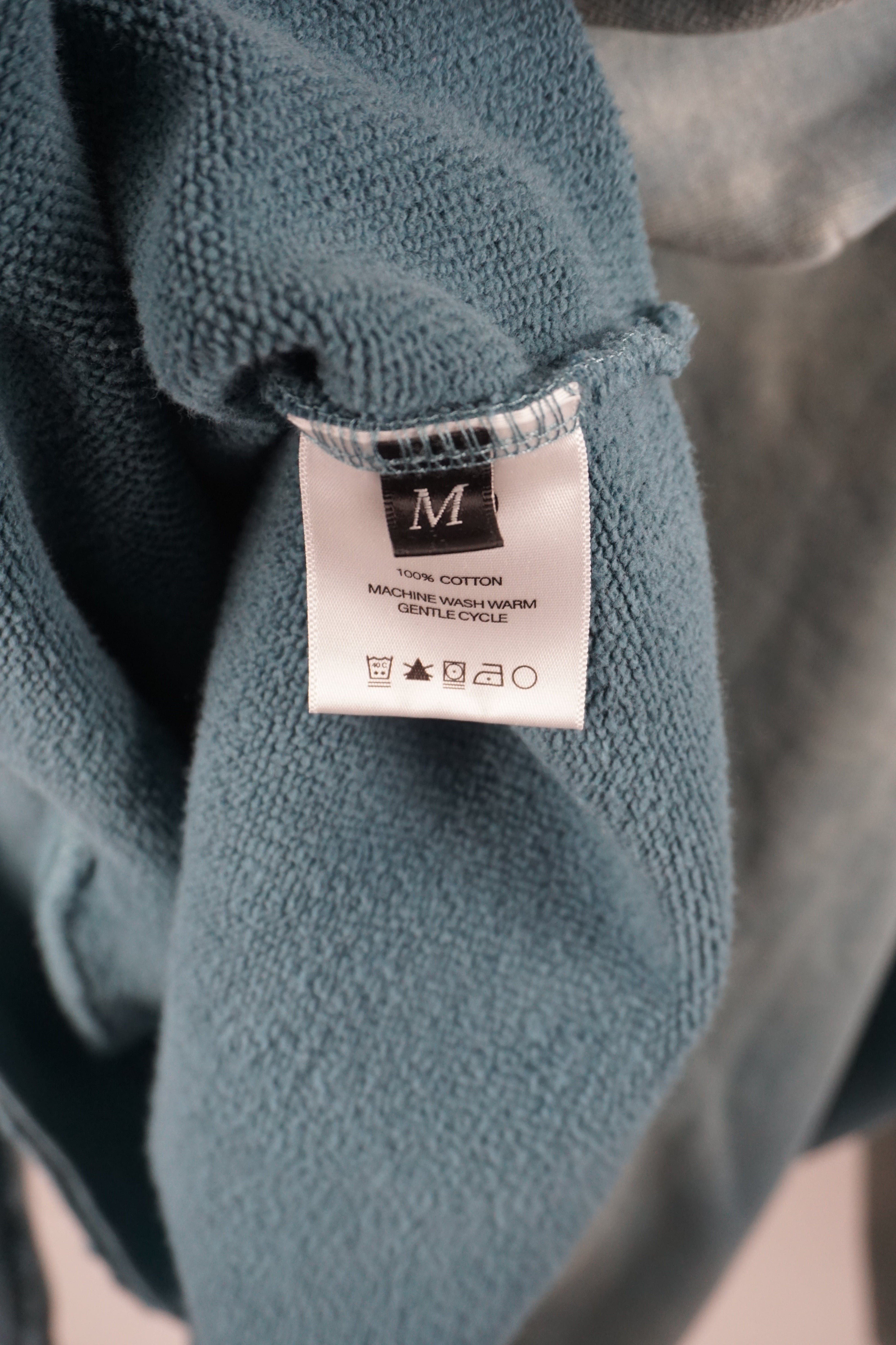 Sun faded aqua Classic Logo Hoodie “Blue“