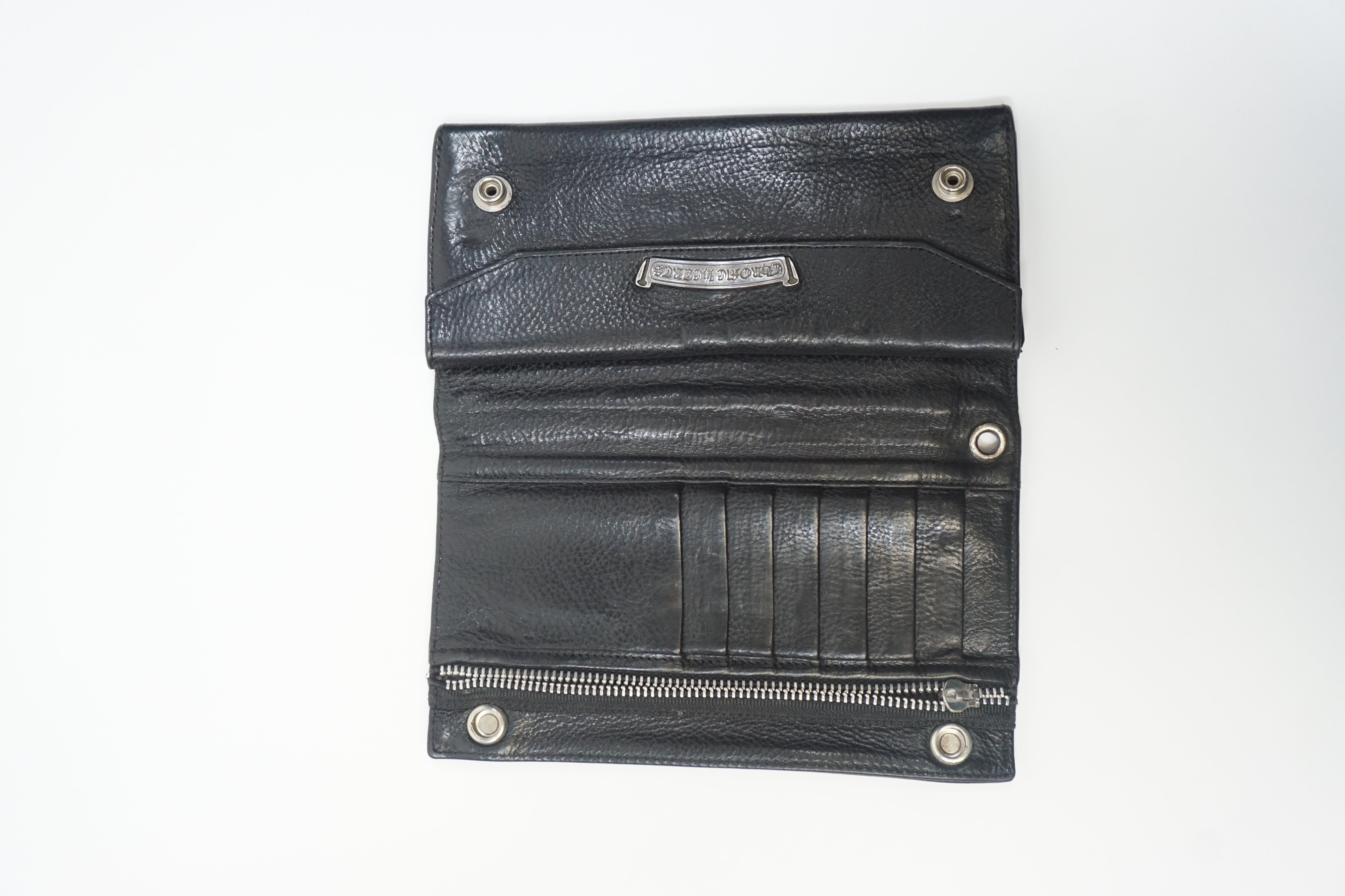 Long Leather bifold wallet
