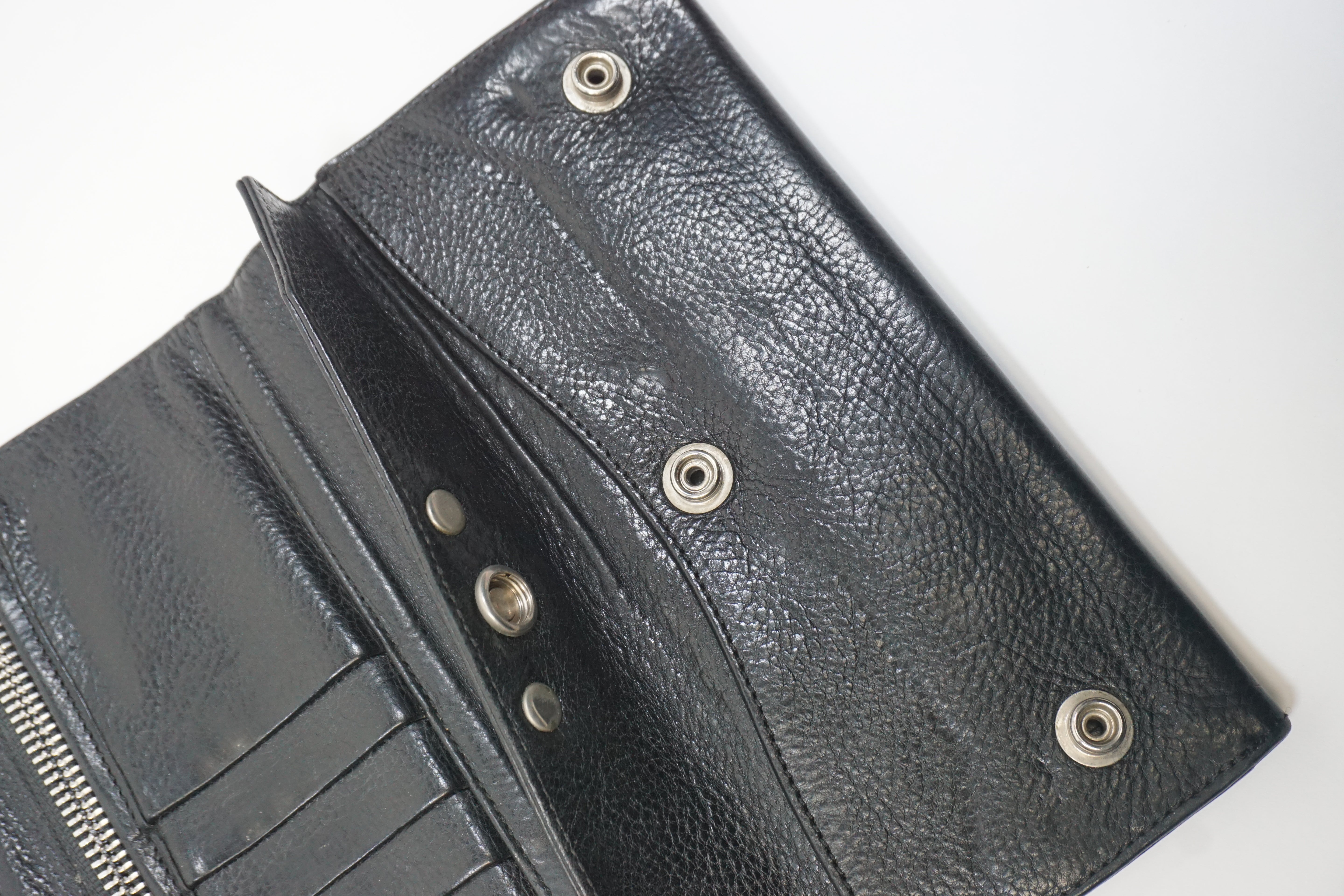 Long Leather bifold wallet