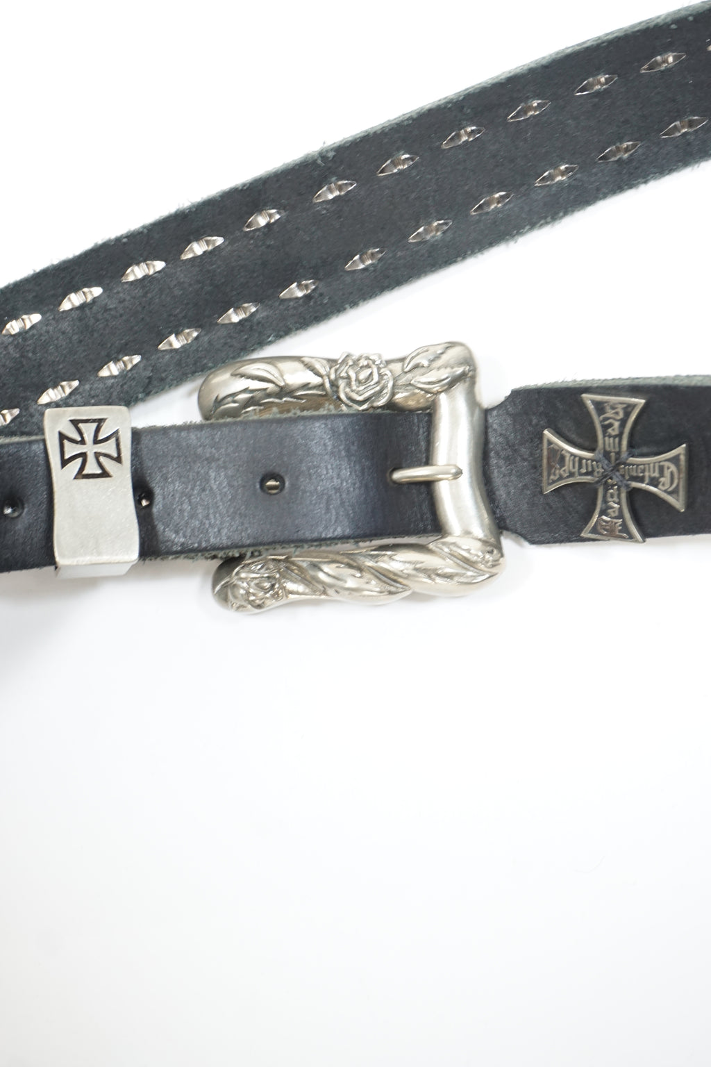 Leather Studded Cross Belt
