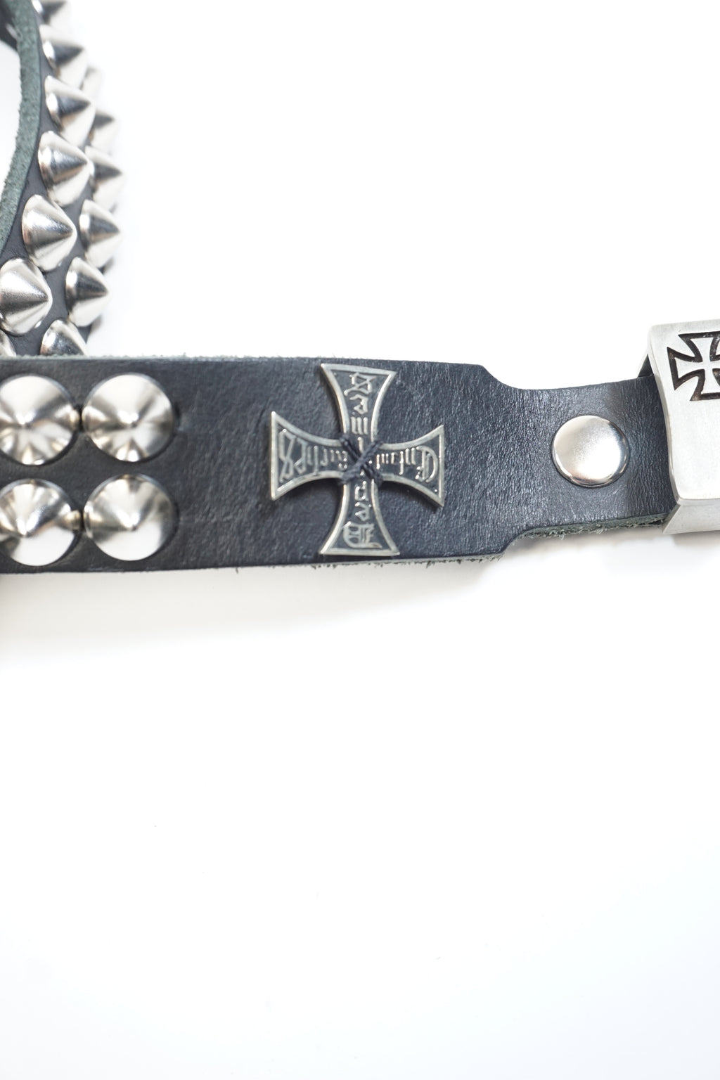 Leather Studded Cross Belt