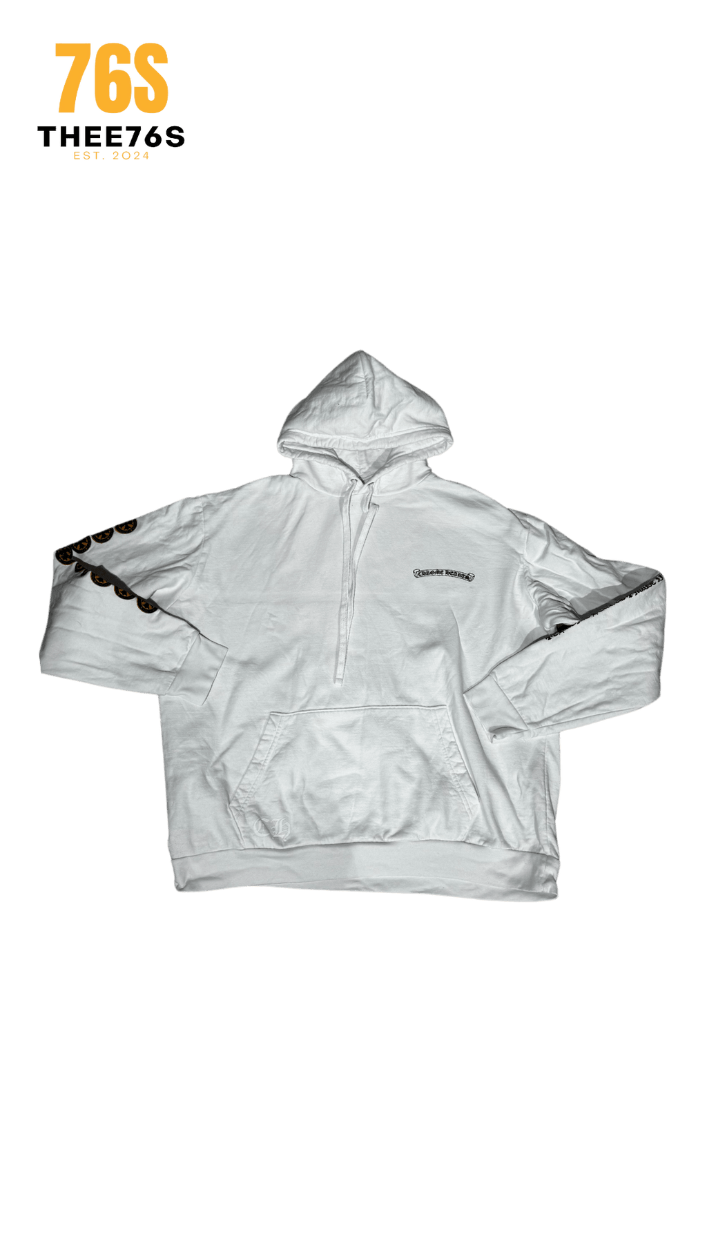 Yellow cross hoodie "White"