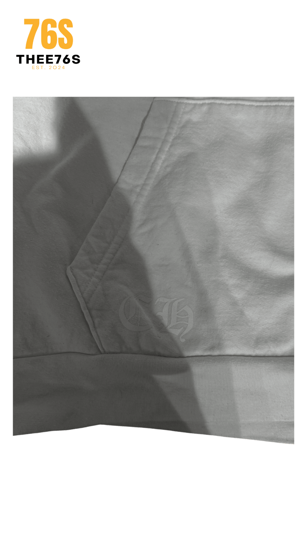Yellow cross hoodie "White"