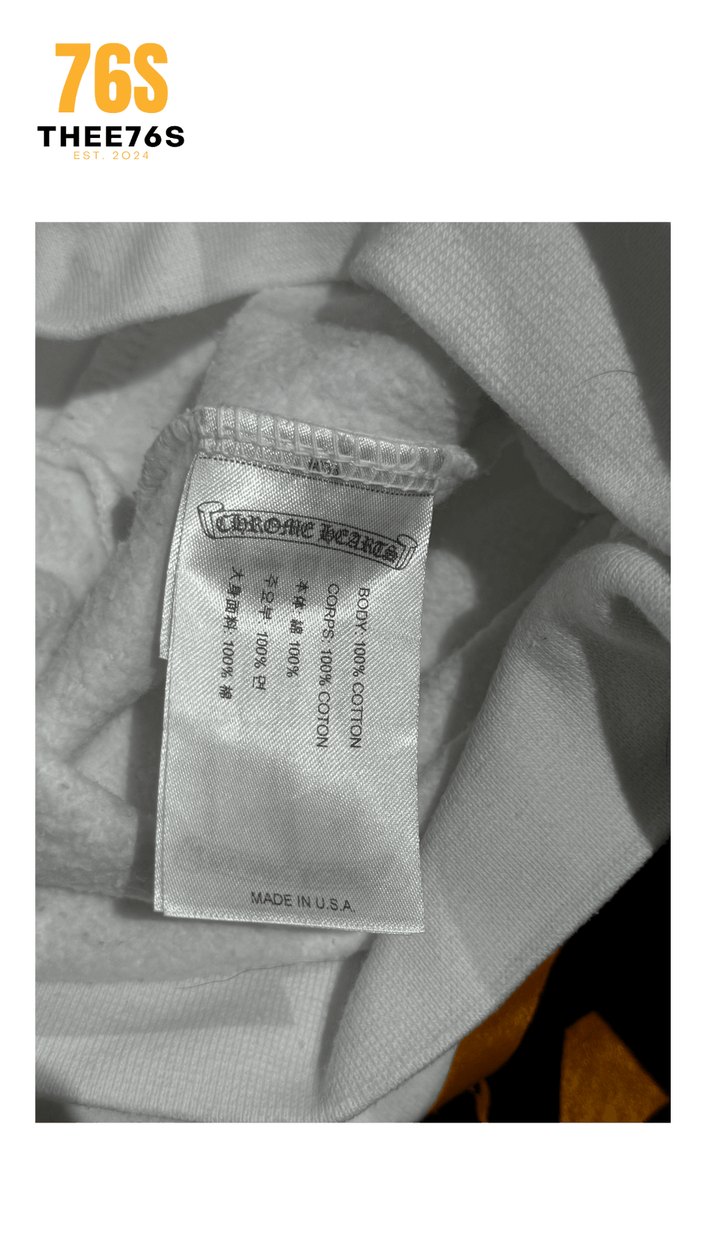 Yellow cross hoodie "White"