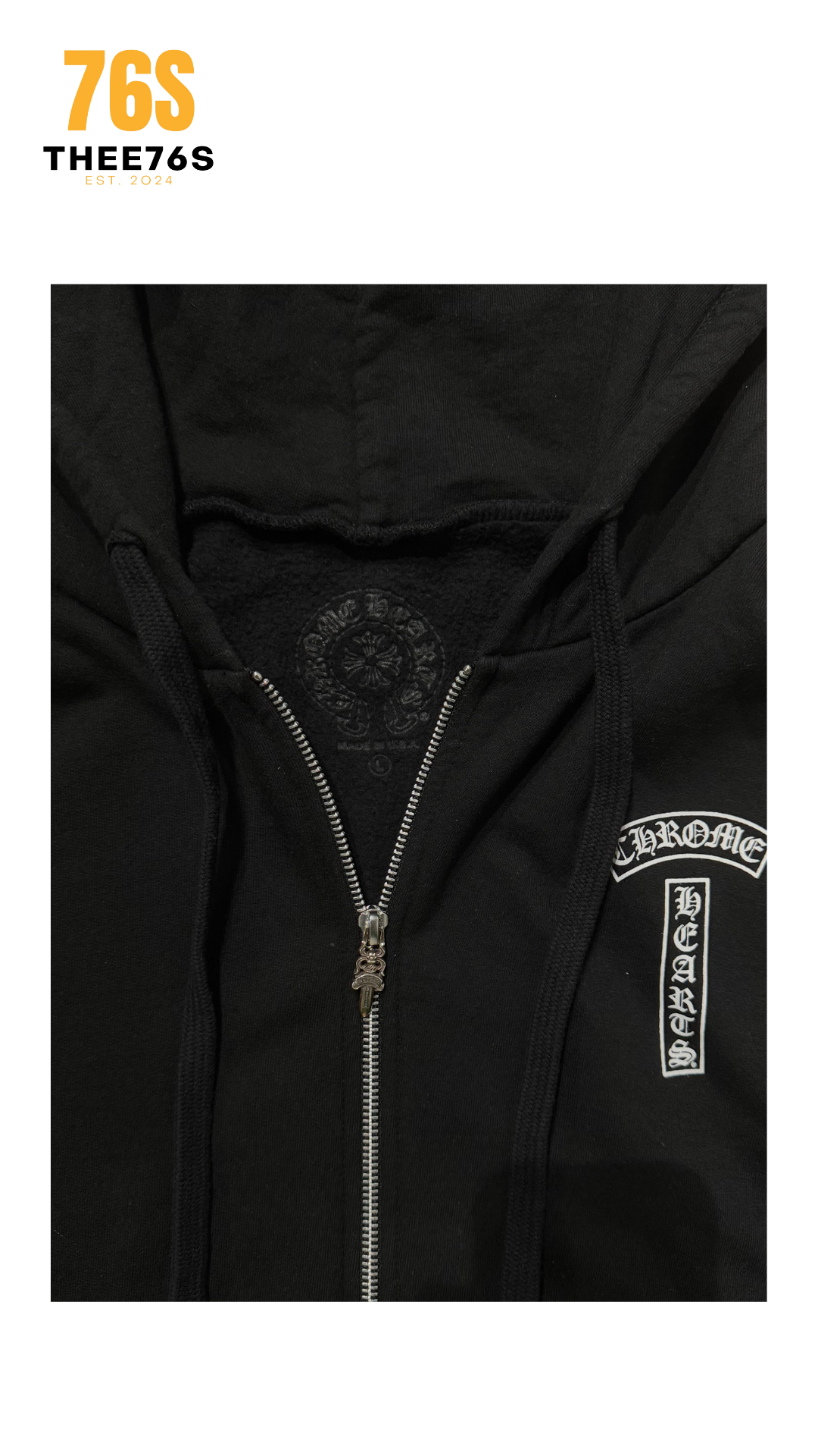 logo zip up "Black"