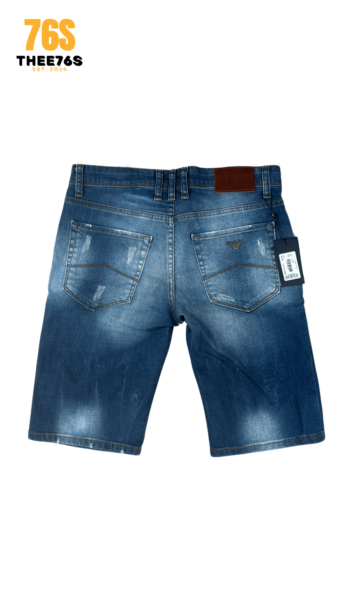 Ripped Jeans in "Dark Blue" - Thee76s