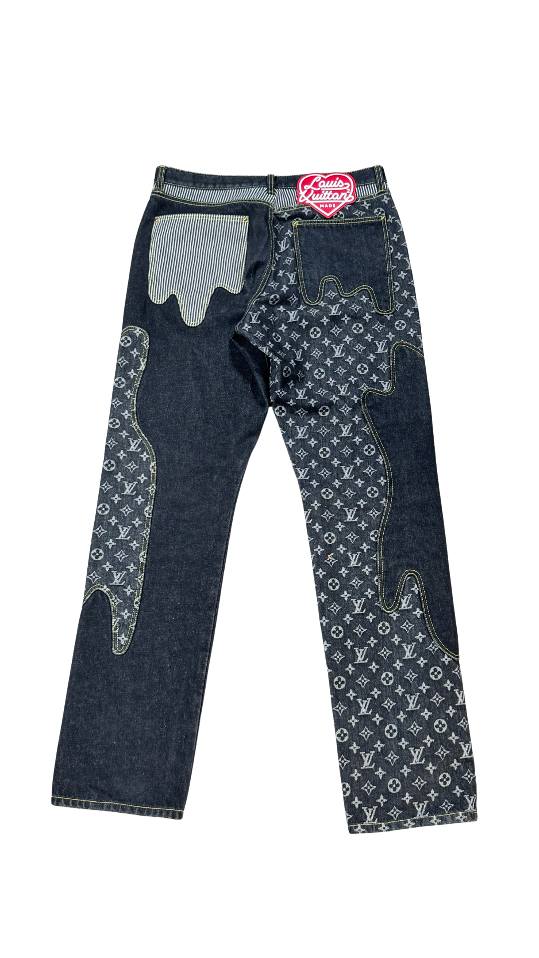 Monogram crazy denim jeans "Black"