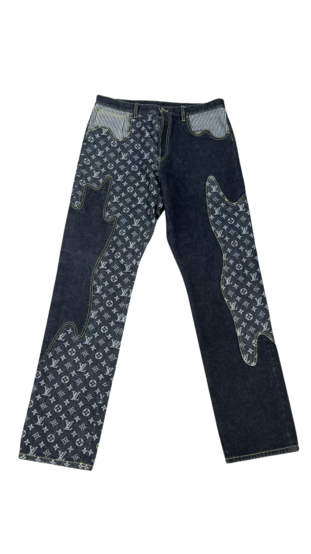 Monogram crazy denim jeans "Black"