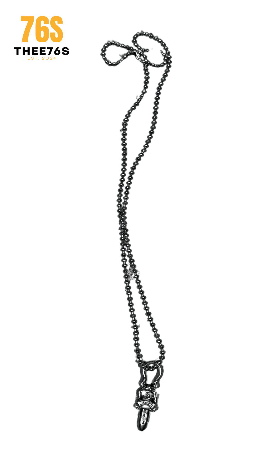 Dagger Zipper Pendant "Silver"