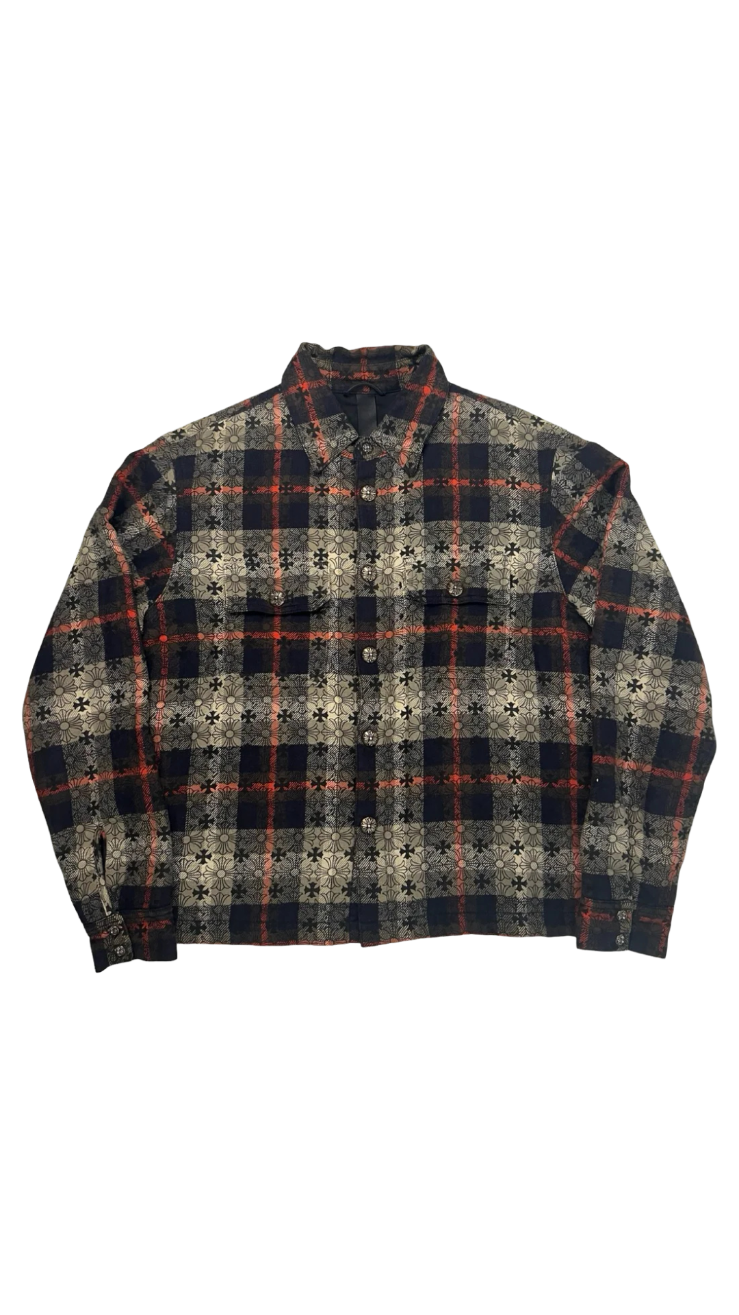 Chrome Hearts padded button up shirt