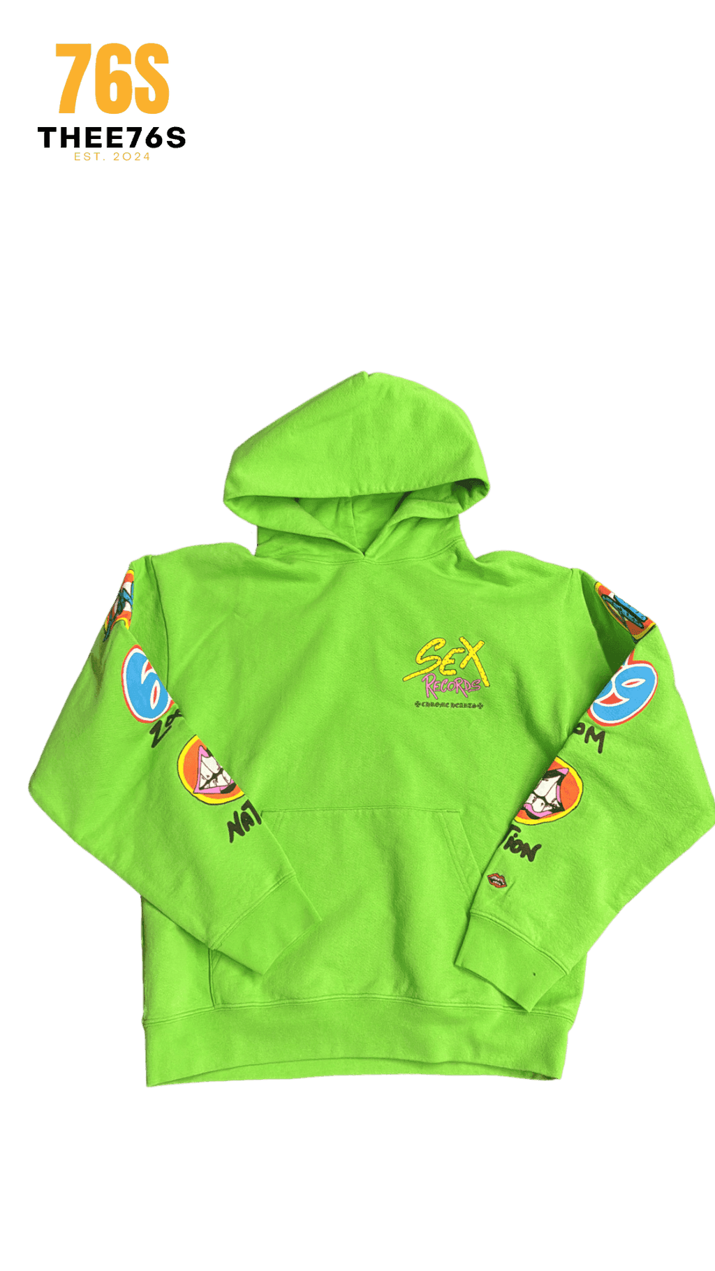Sex Records Hoodie "Green" - Thee76s