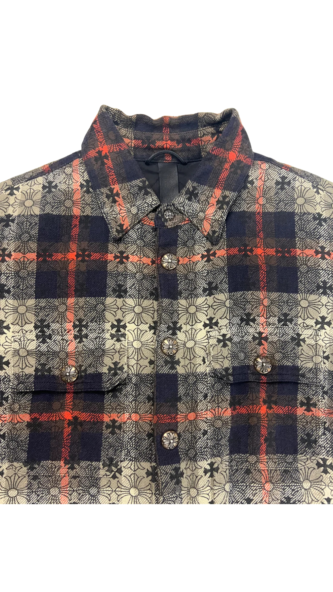 Chrome Hearts padded button up shirt