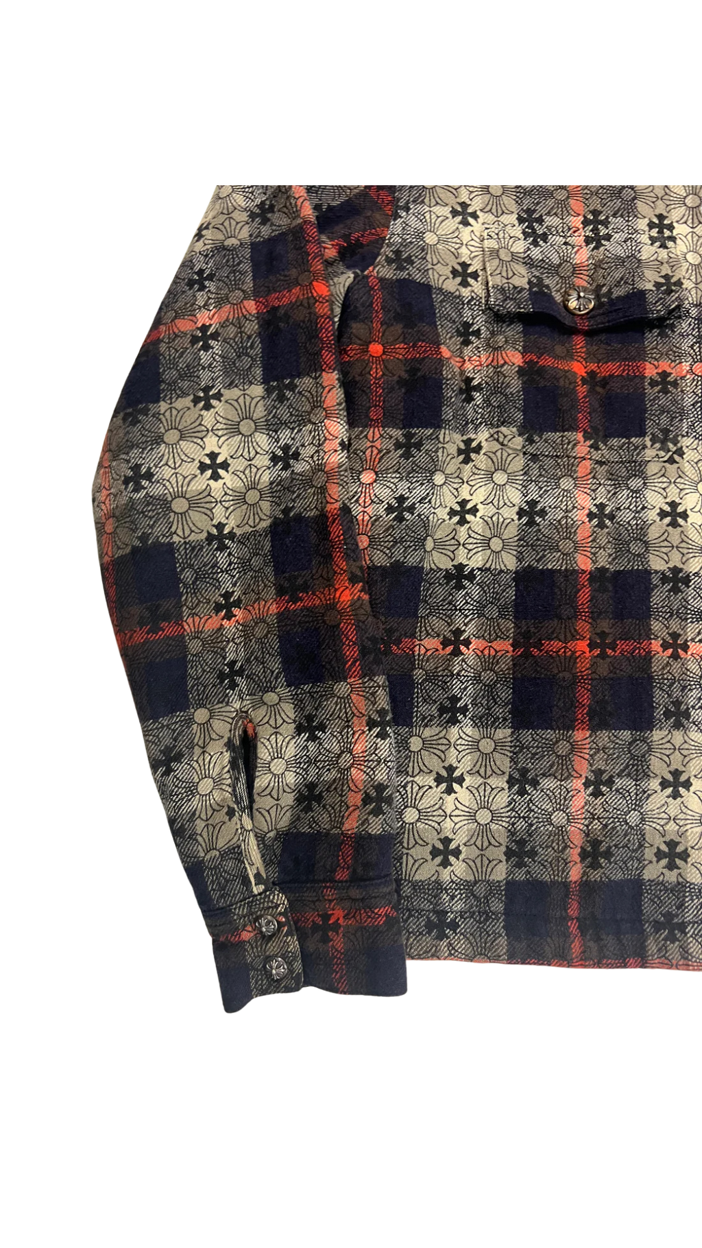 Chrome Hearts padded button up shirt
