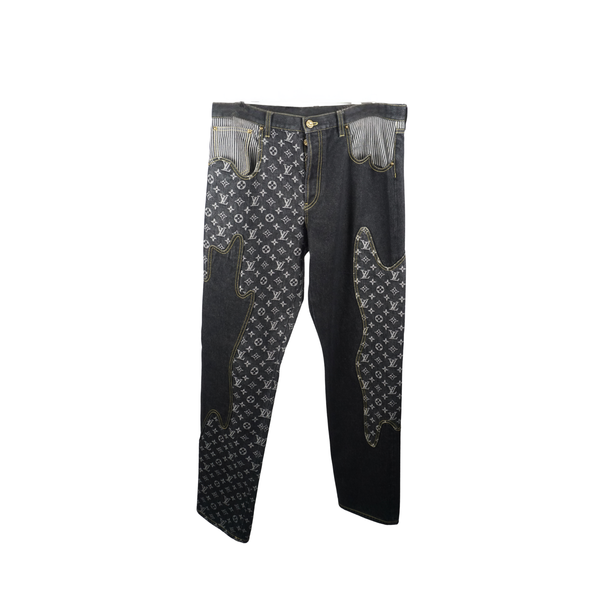 Monogram crazy denim jeans "Black"