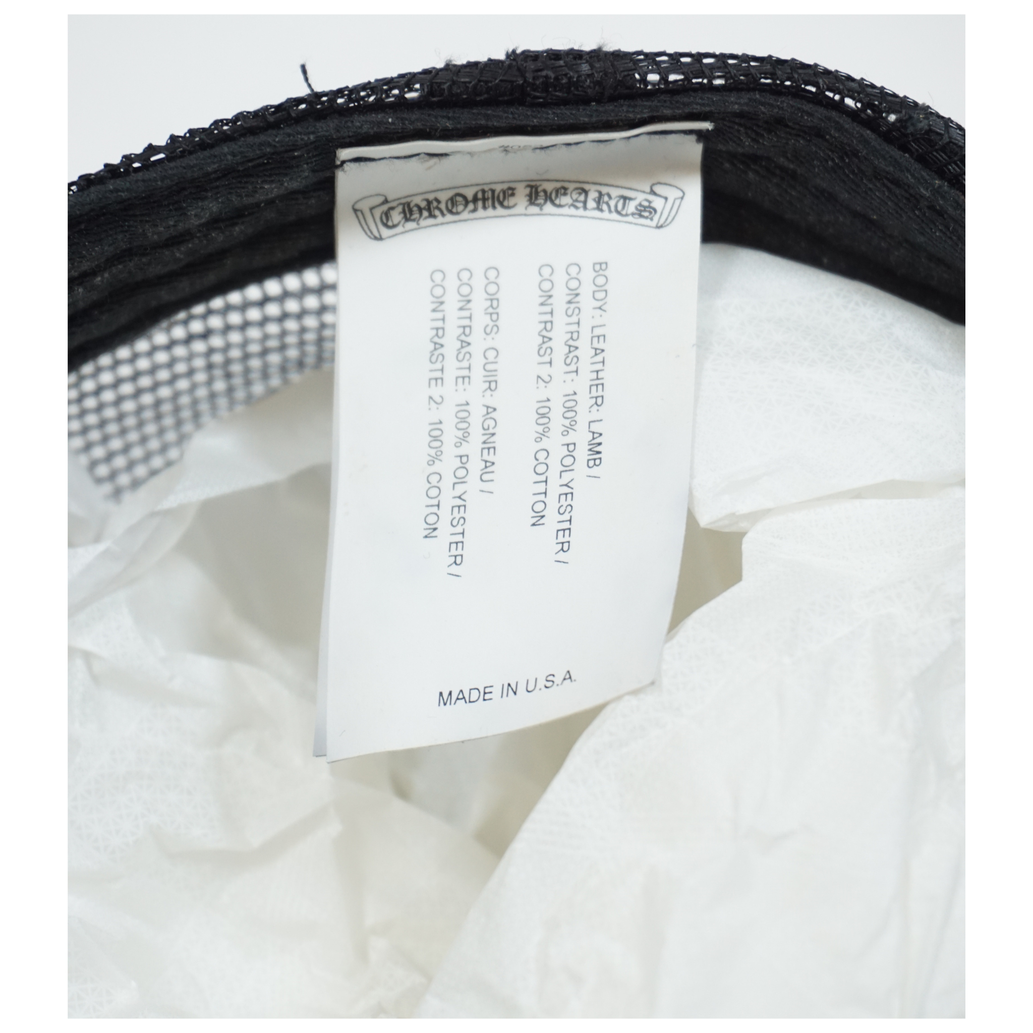 Cemetary Cross Leather Stitched Trucker Hat