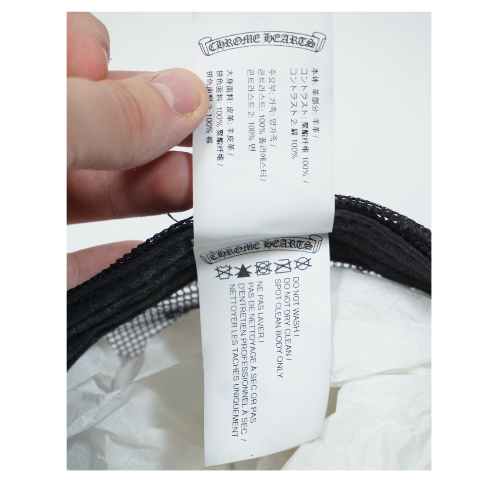 Cemetary Cross Leather Stitched Trucker Hat