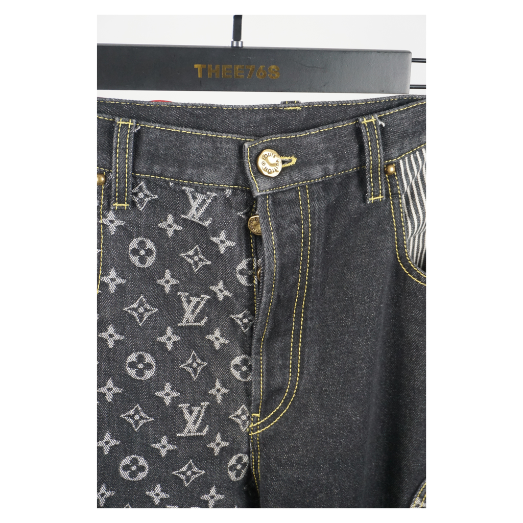 Monogram crazy denim jeans