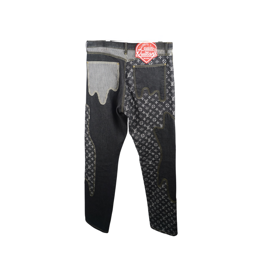 Monogram crazy denim jeans