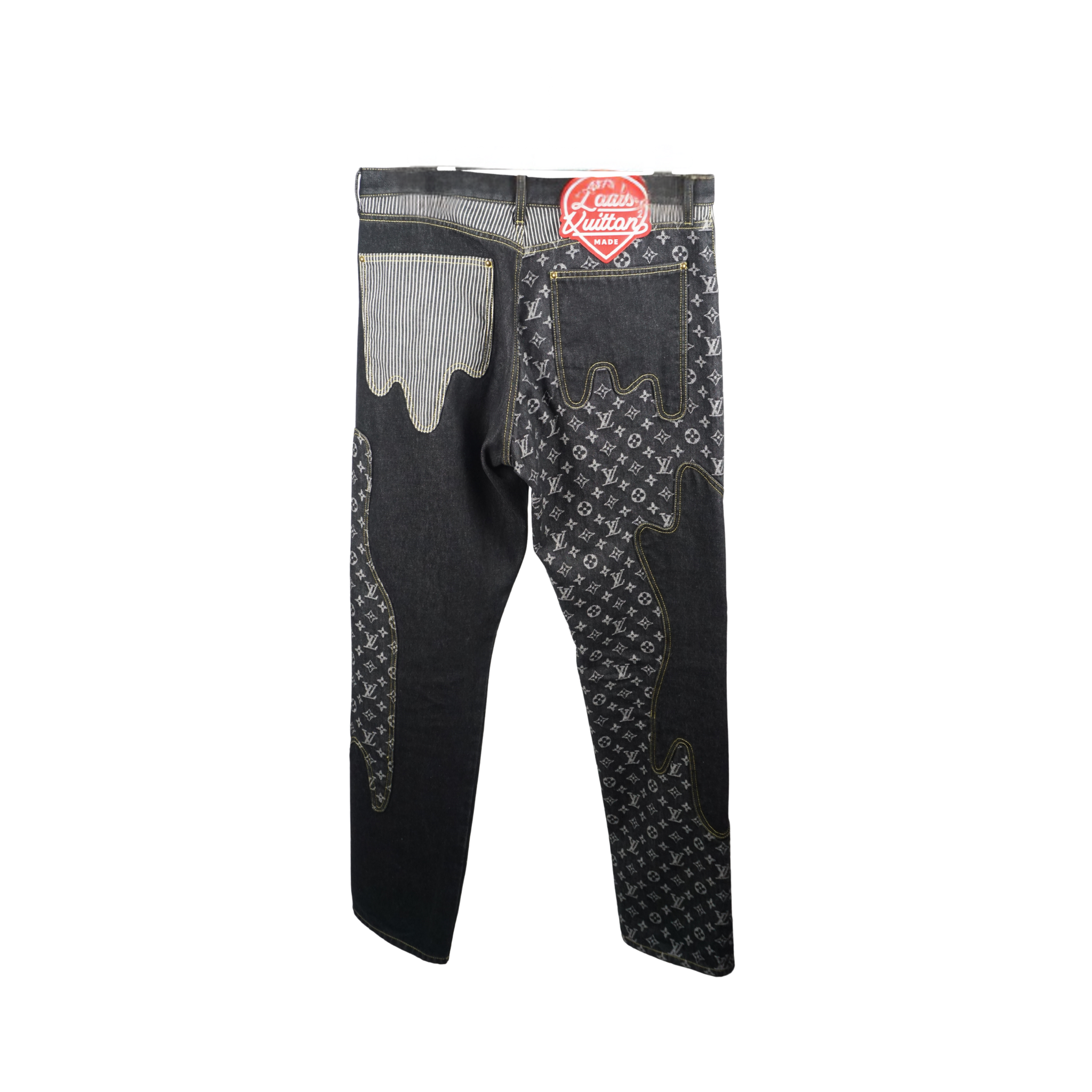 Monogram crazy denim jeans "Black"