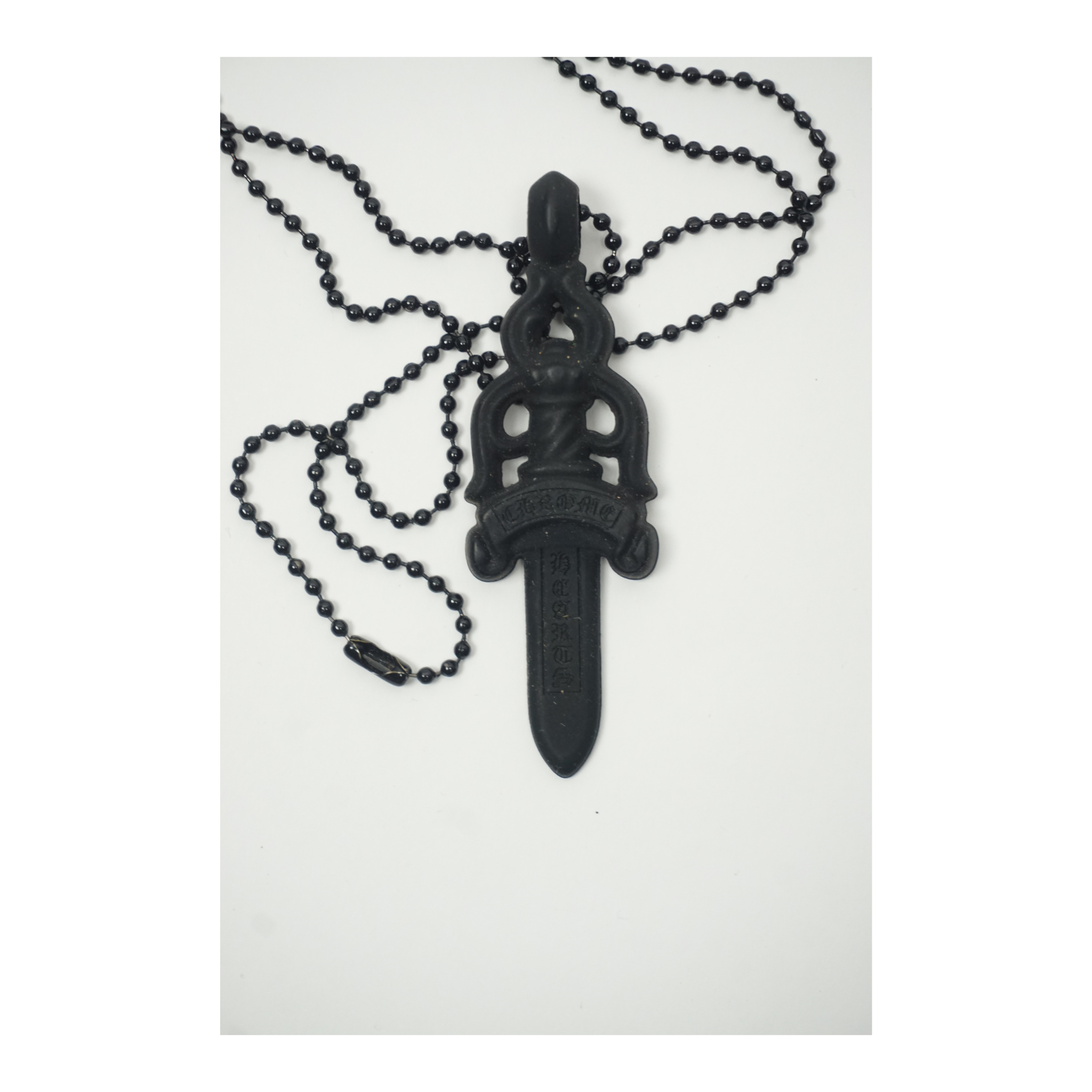 Silicone Dagger Necklace "Black"
